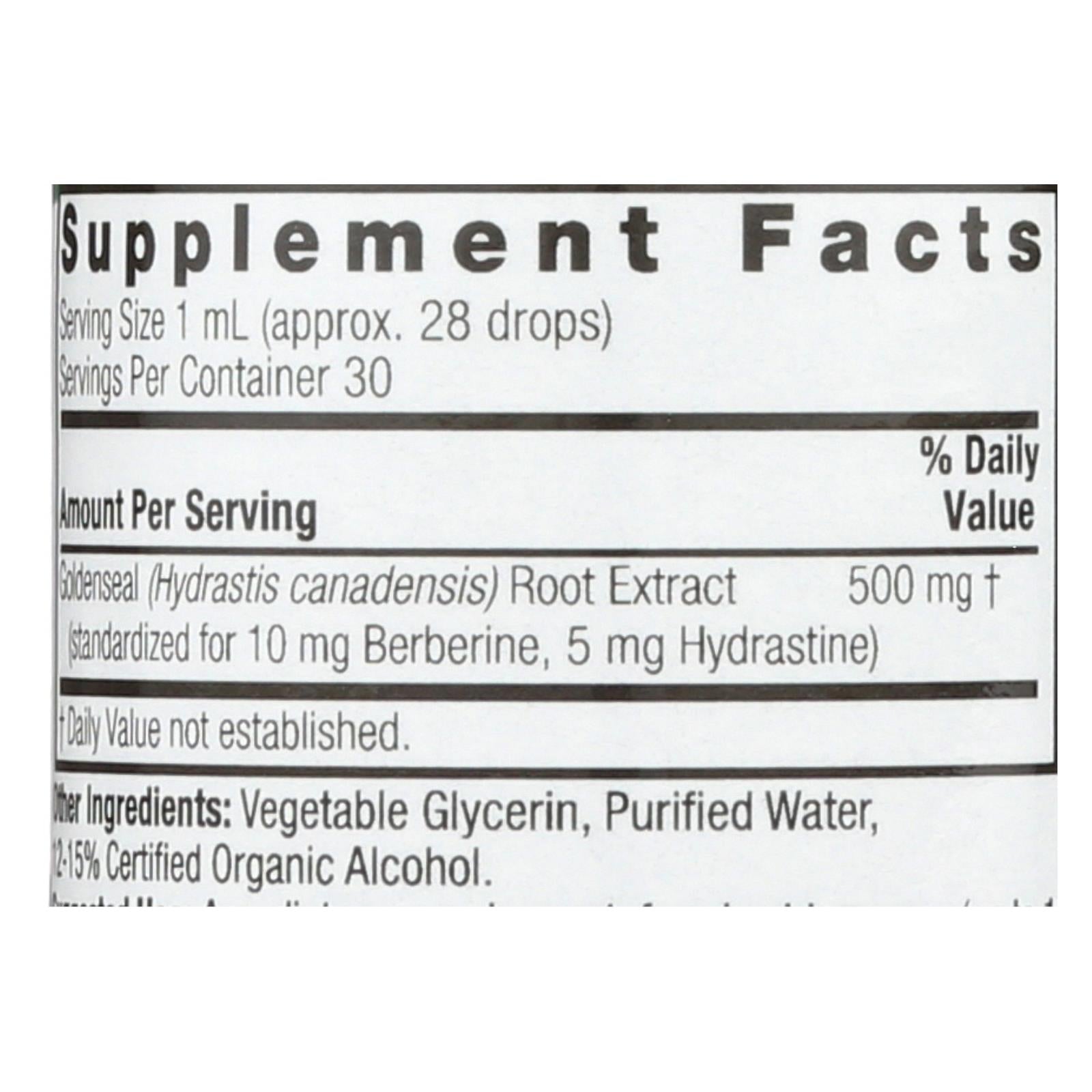 Nature's Answer - Goldenseal Root - 1 fl oz