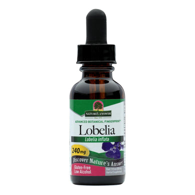 Nature's Answer - Lobelia Herb Organic Alcohol - 1 Oz