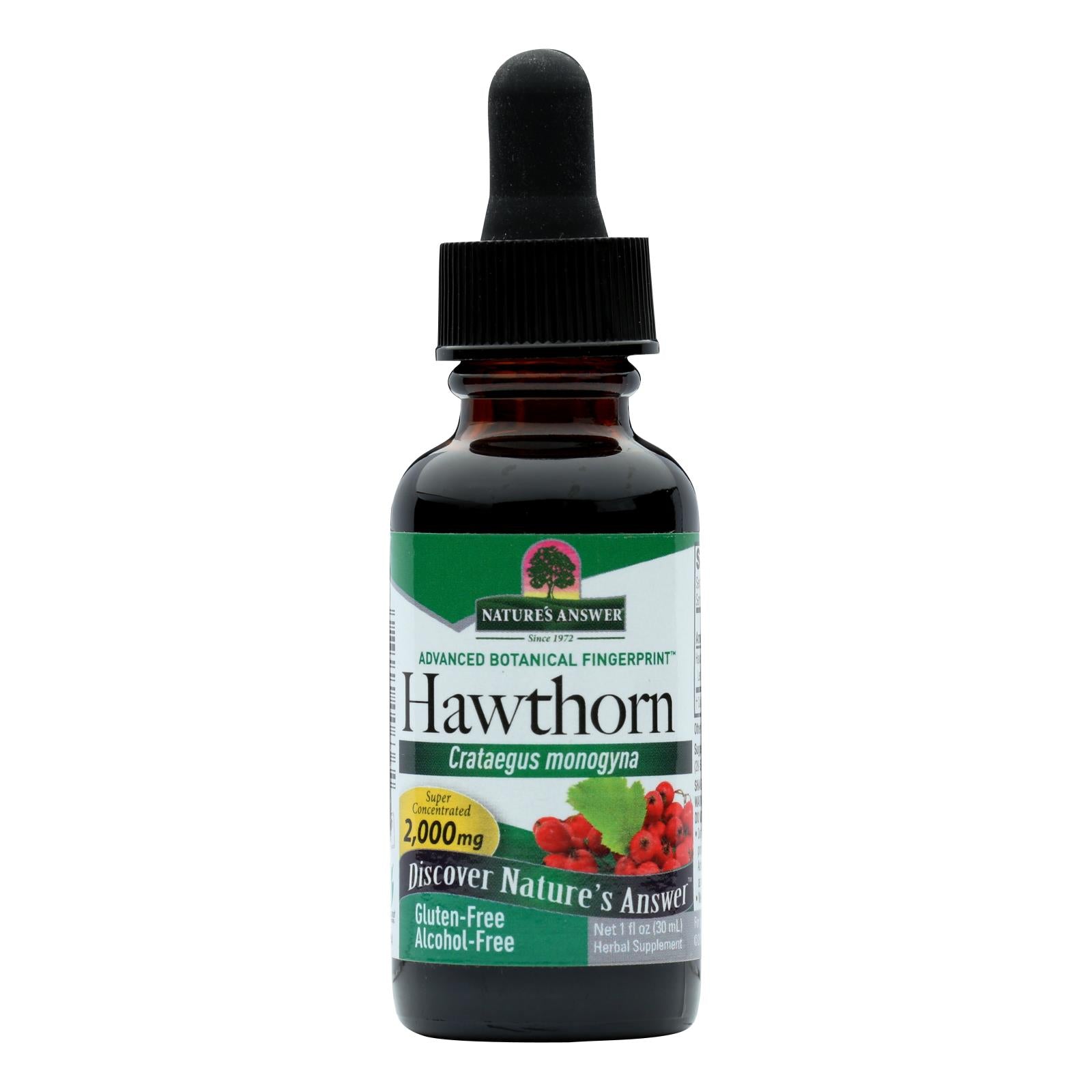 Nature's Answer - Hawthorn Berry Leaf And Flower - 1 Fl Oz