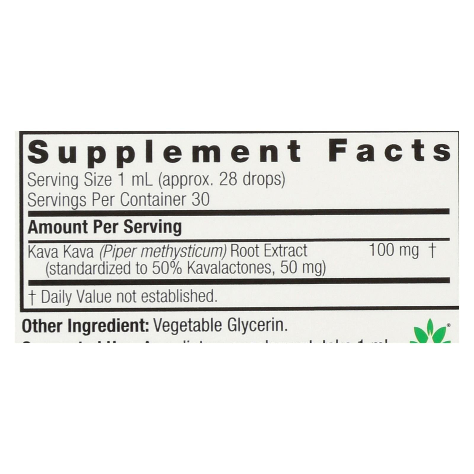 Nature's Answer - Kava 6 Extract - Alcohol Free - 1 oz