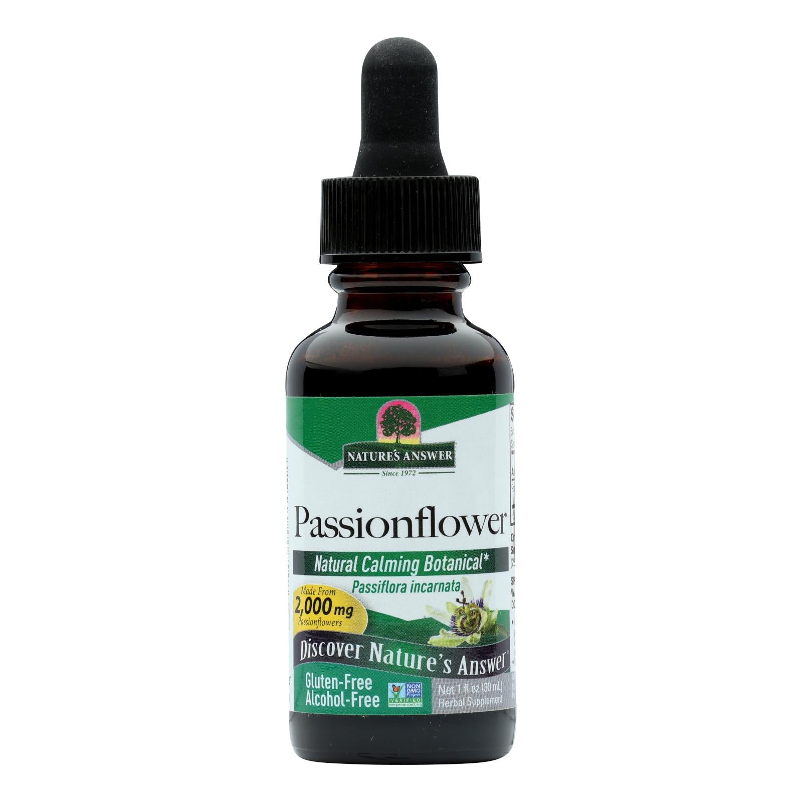 Nature's Answer - Passionflower Herb Alcohol Free - 1 Fl Oz