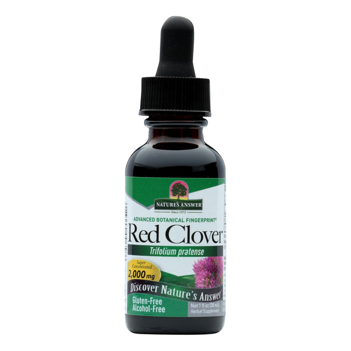 Nature's Answer - Red Clover Tops Extract - Alcohol-free - 1 Oz