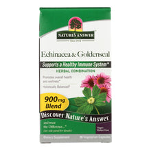 Load image into Gallery viewer, Nature&#39;s Answer - Echinacea With Goldenseal - 90 Vcaps