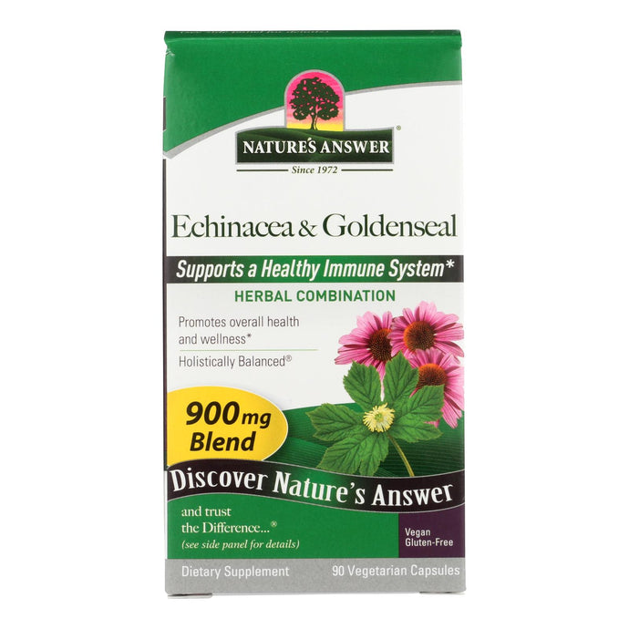 Nature's Answer - Echinacea With Goldenseal - 90 Vcaps
