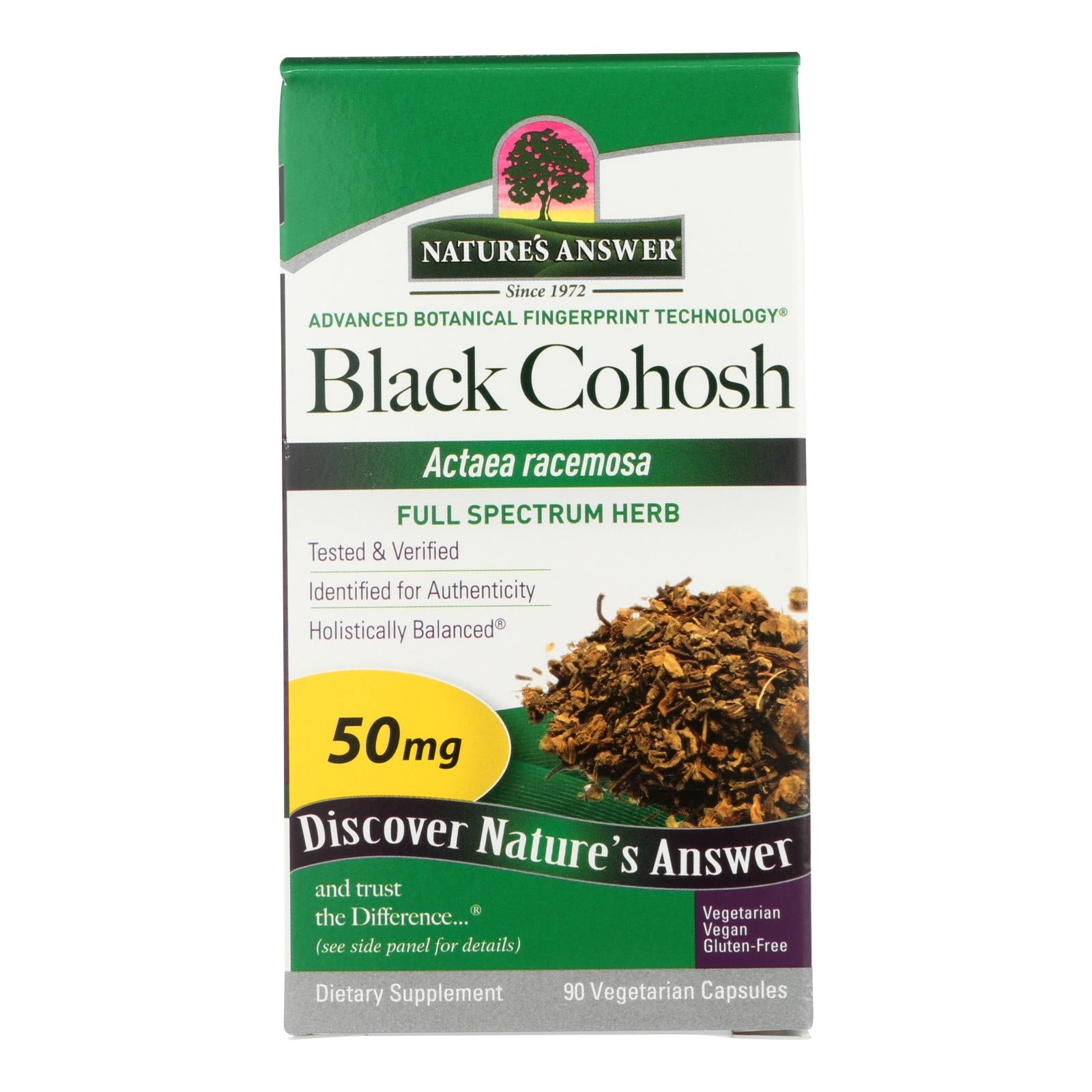 Nature's Answer - Black Cohosh Root - 90 Caps