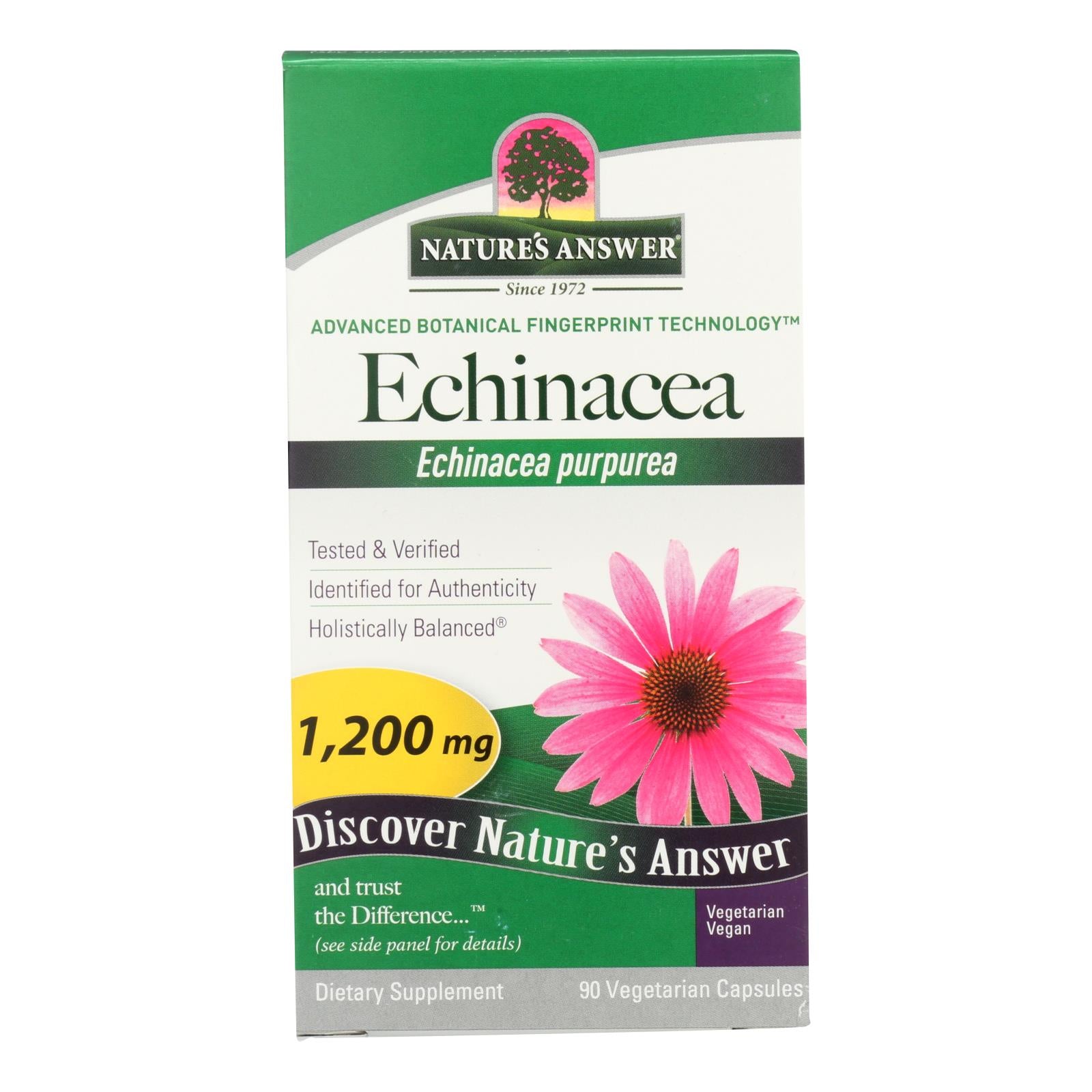 Nature's Answer - Echinacea Herb - 90 Vcaps