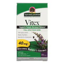 Load image into Gallery viewer, Nature&#39;s Answer - Vitex Agnus-castus Chastetree Berry - 90 Vegetarian Capsules