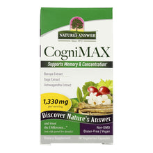 Load image into Gallery viewer, Nature&#39;s Answer - Cognimax 1330mg - 1 Each-60 Vcap