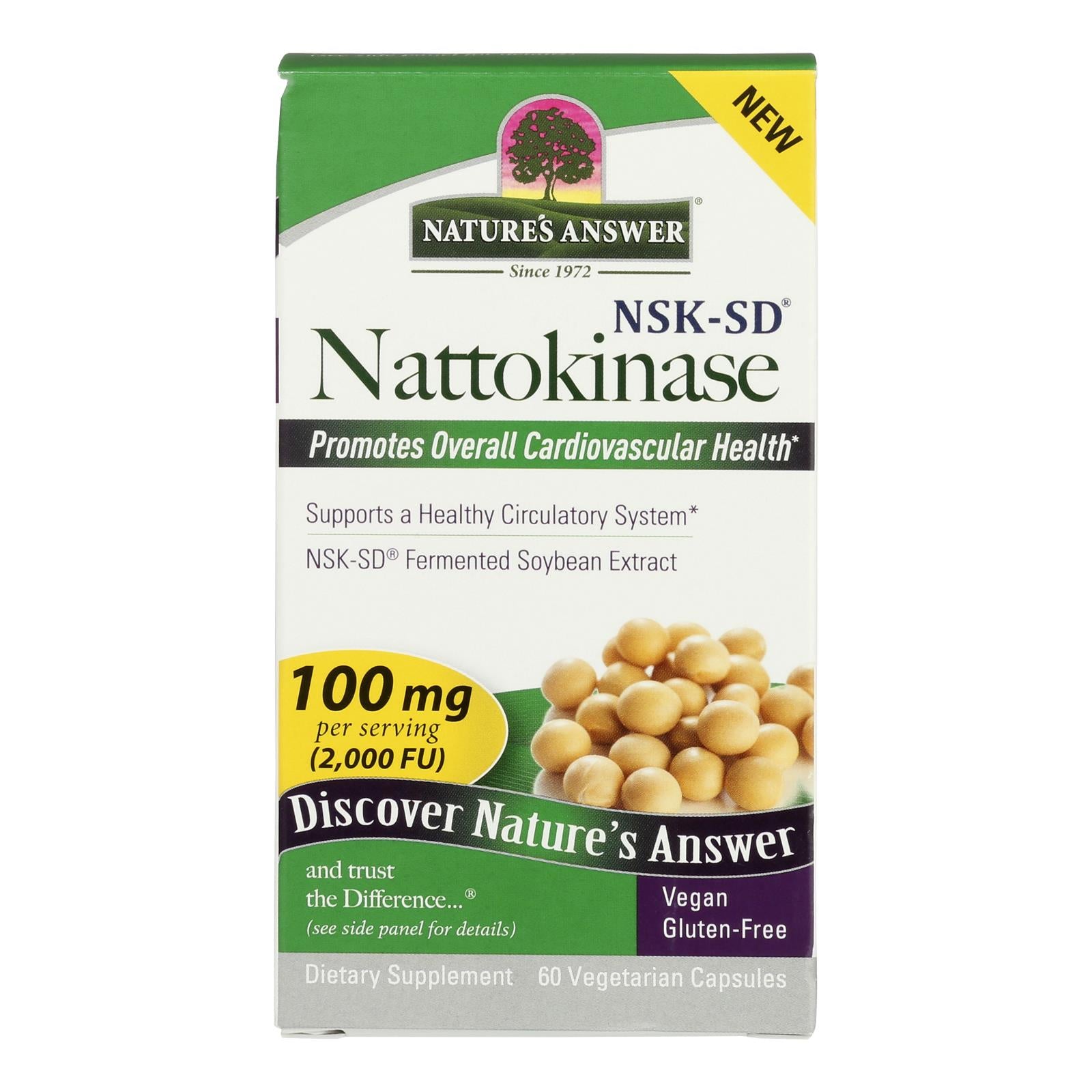 Nature's Answer - Nattokinase 100mg - 1 Each-60 Cap