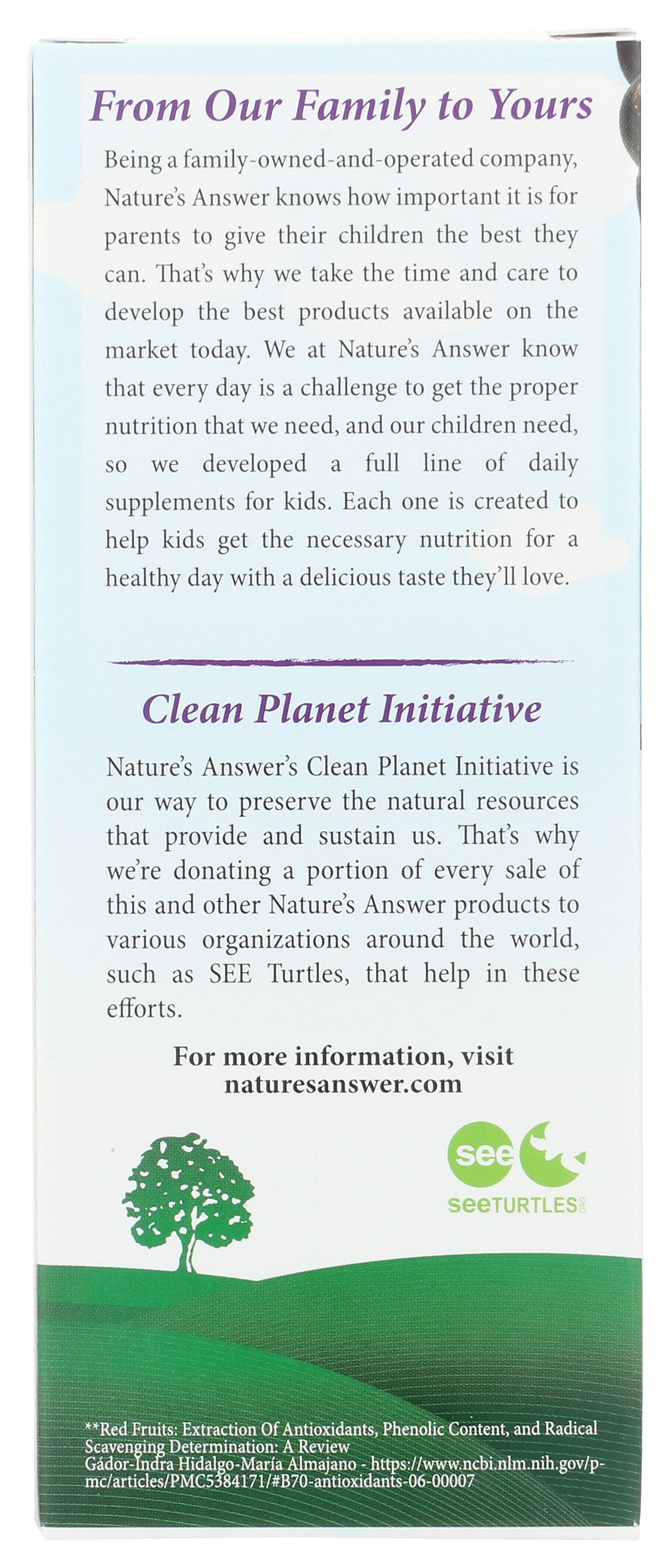 NATURES ANSWER LIQ SAMBUCUS KIDS FRMLA