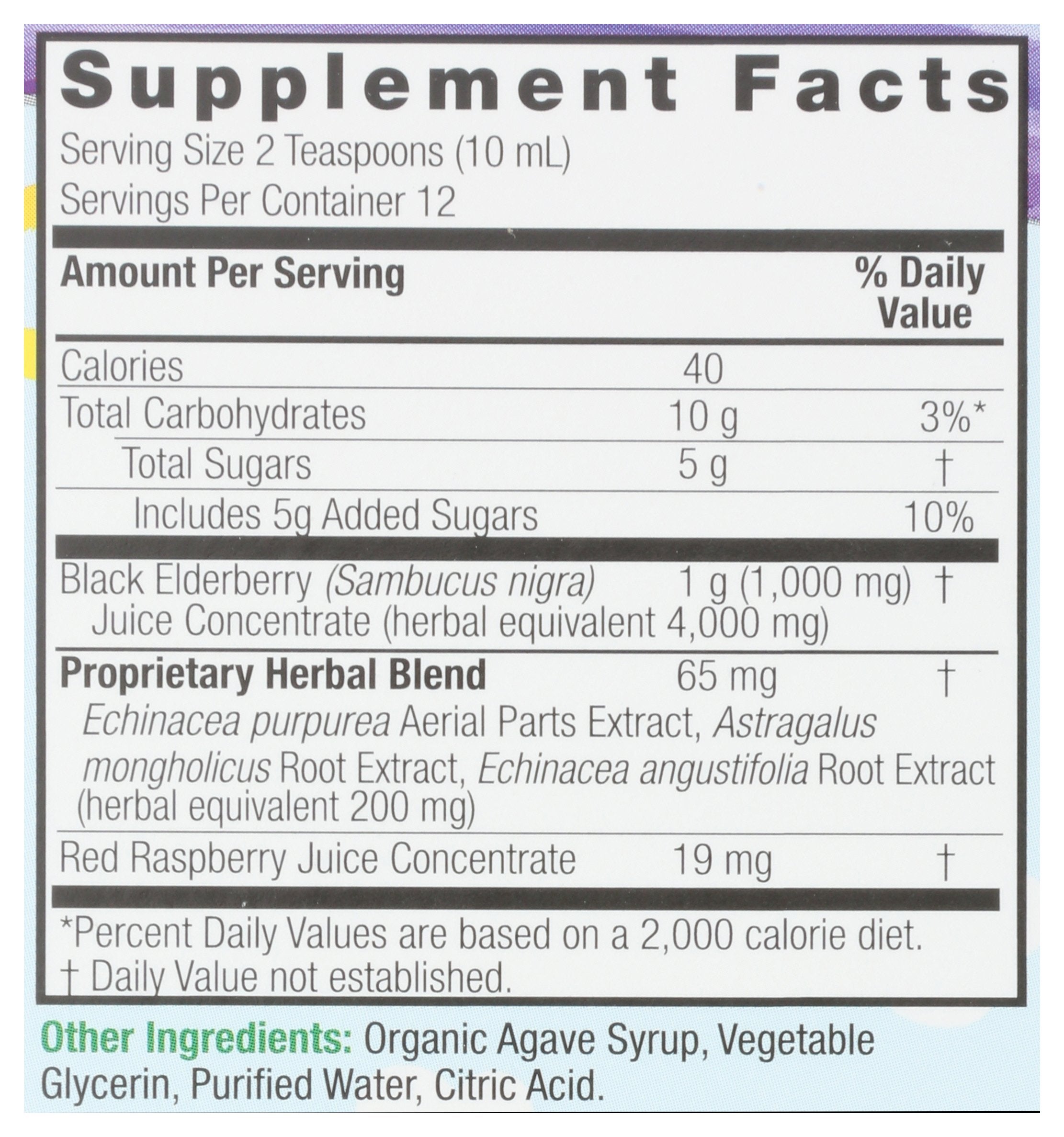 NATURES ANSWER LIQ SAMBUCUS KIDS FRMLA