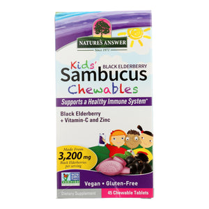 Nature's Answer - Sambucus Chews Kids - 1 Each-45 Ct