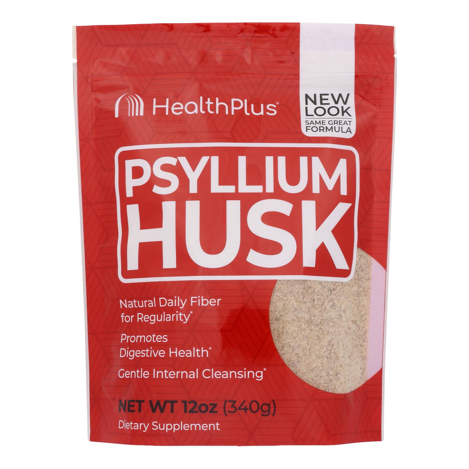 Health Plus - Pure Psyllium Husk - 12 Oz