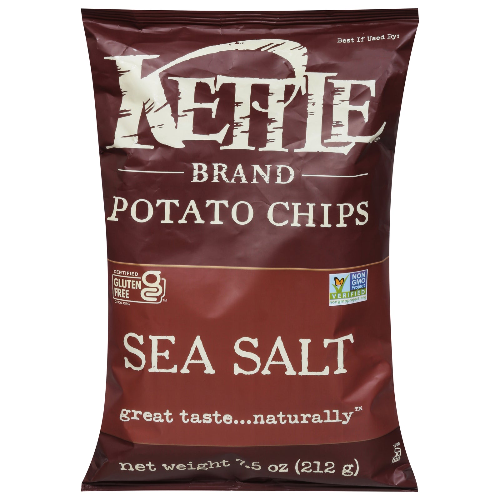 Kettle Brand - Potato Chips Sea Salt - Case Of 12-7.5 Oz