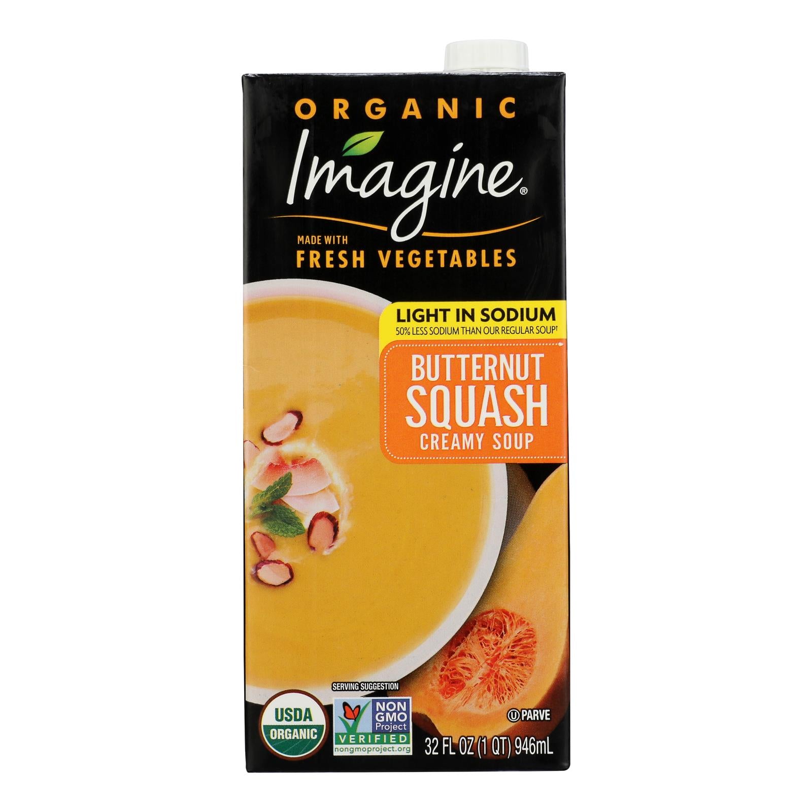 Imagine Foods - Soup Creamy Btrnt Sq Ls - Case Of 6-32 Fz