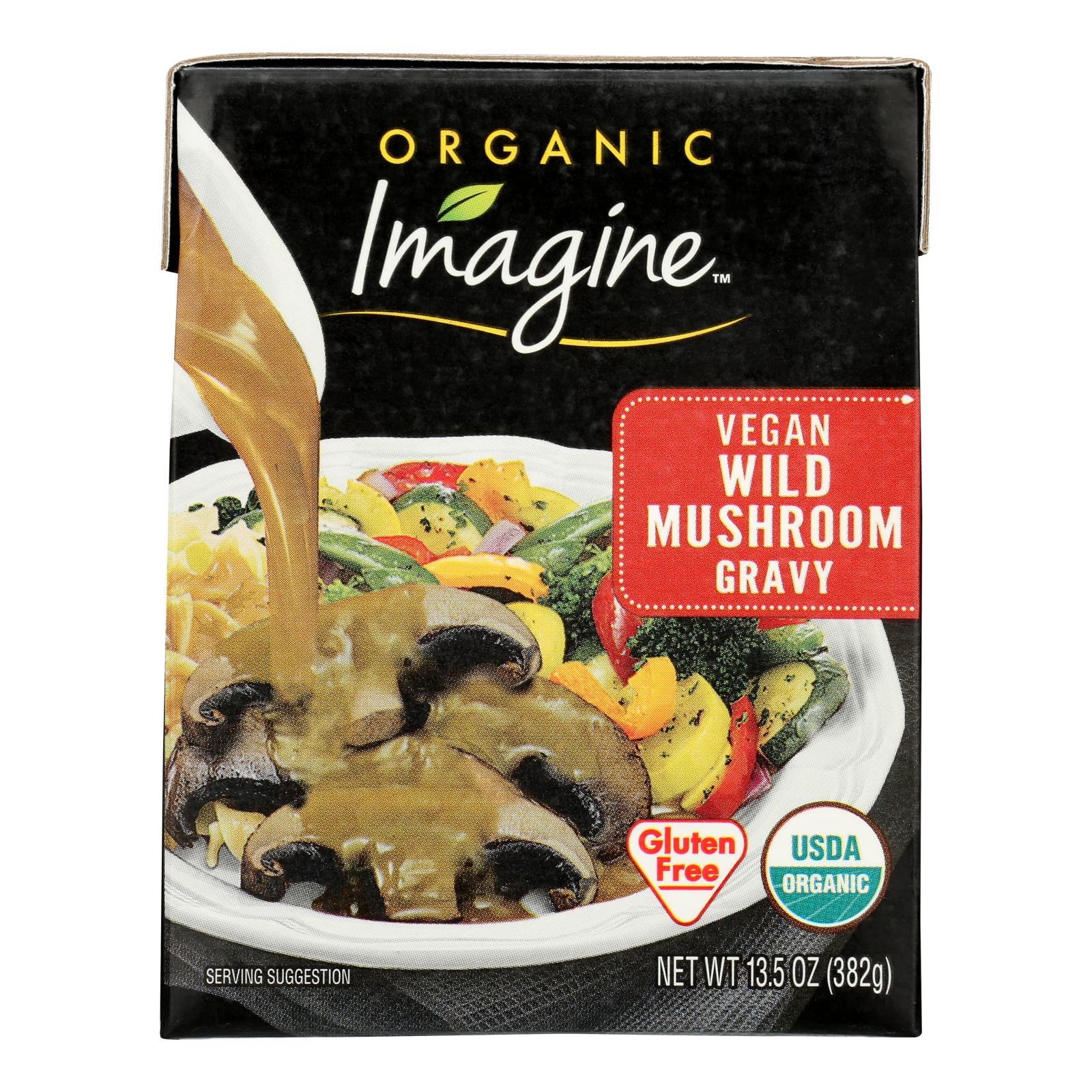 Imagine Foods Gravy - Organic - Vegetable Wild Mushroom - Case Of 12 - 13.5 Fl Oz