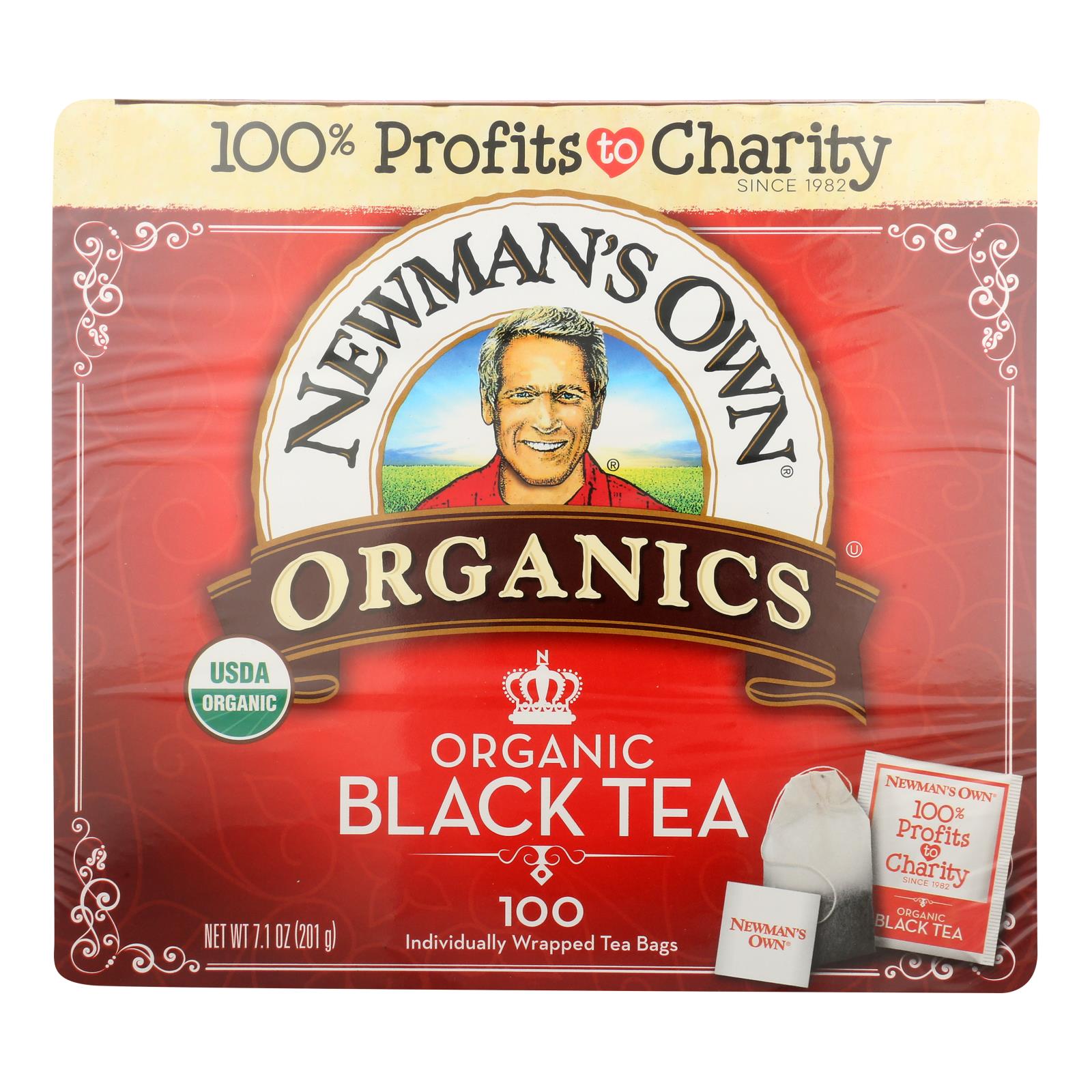 Newman's Own Organics Organic Black Tea - Case Of 5 - 100 Bags