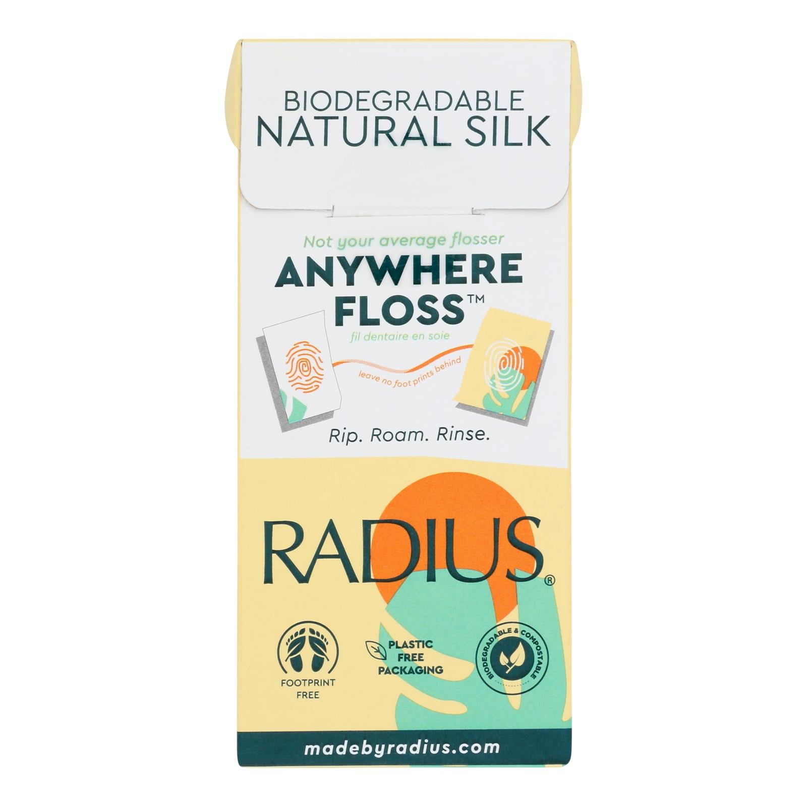 Radius Natural Silk Floss Sachets  - Case Of 20 - Ct