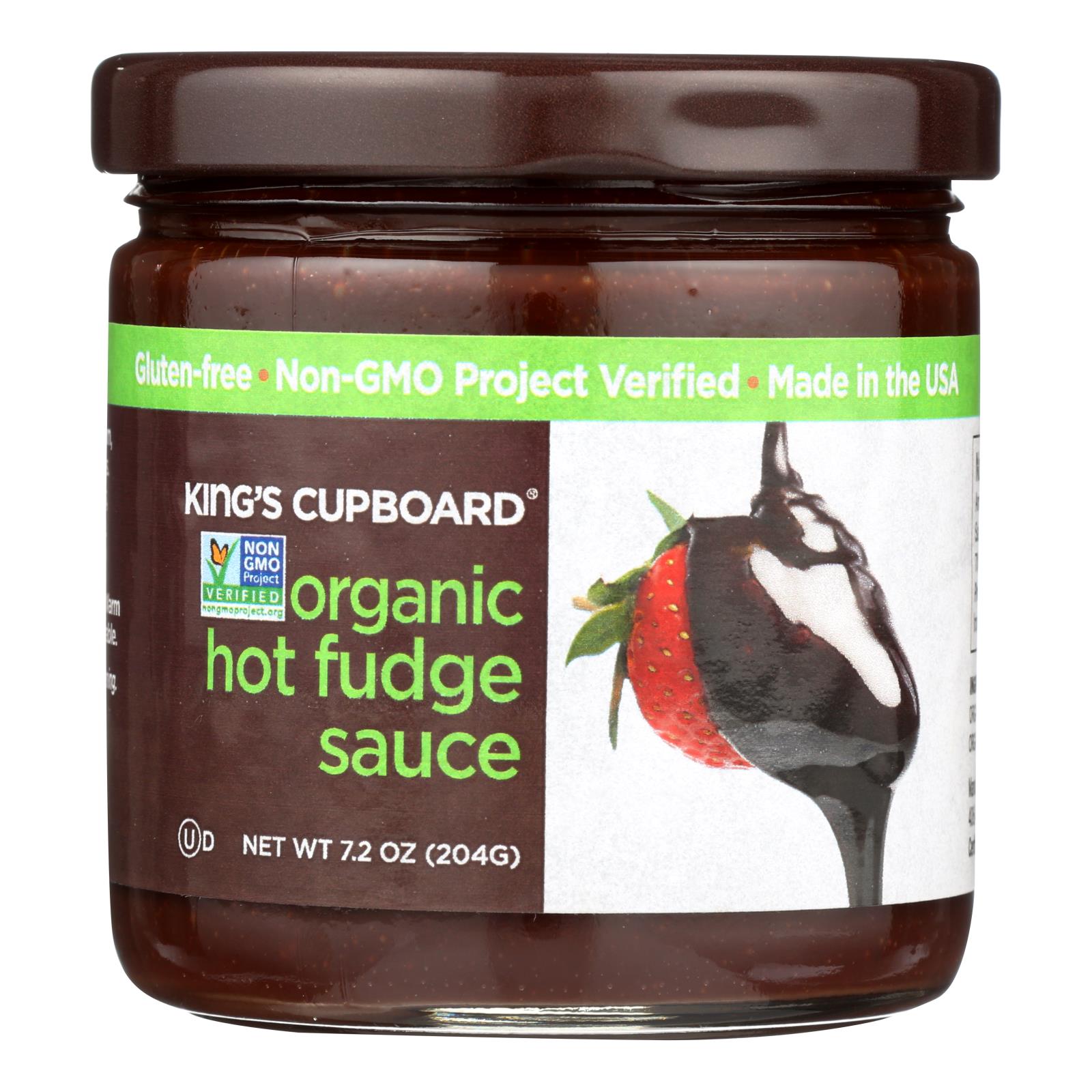 King's Cupboard Hot Fudge Sauce  - Case of 12 - 7.2 OZ