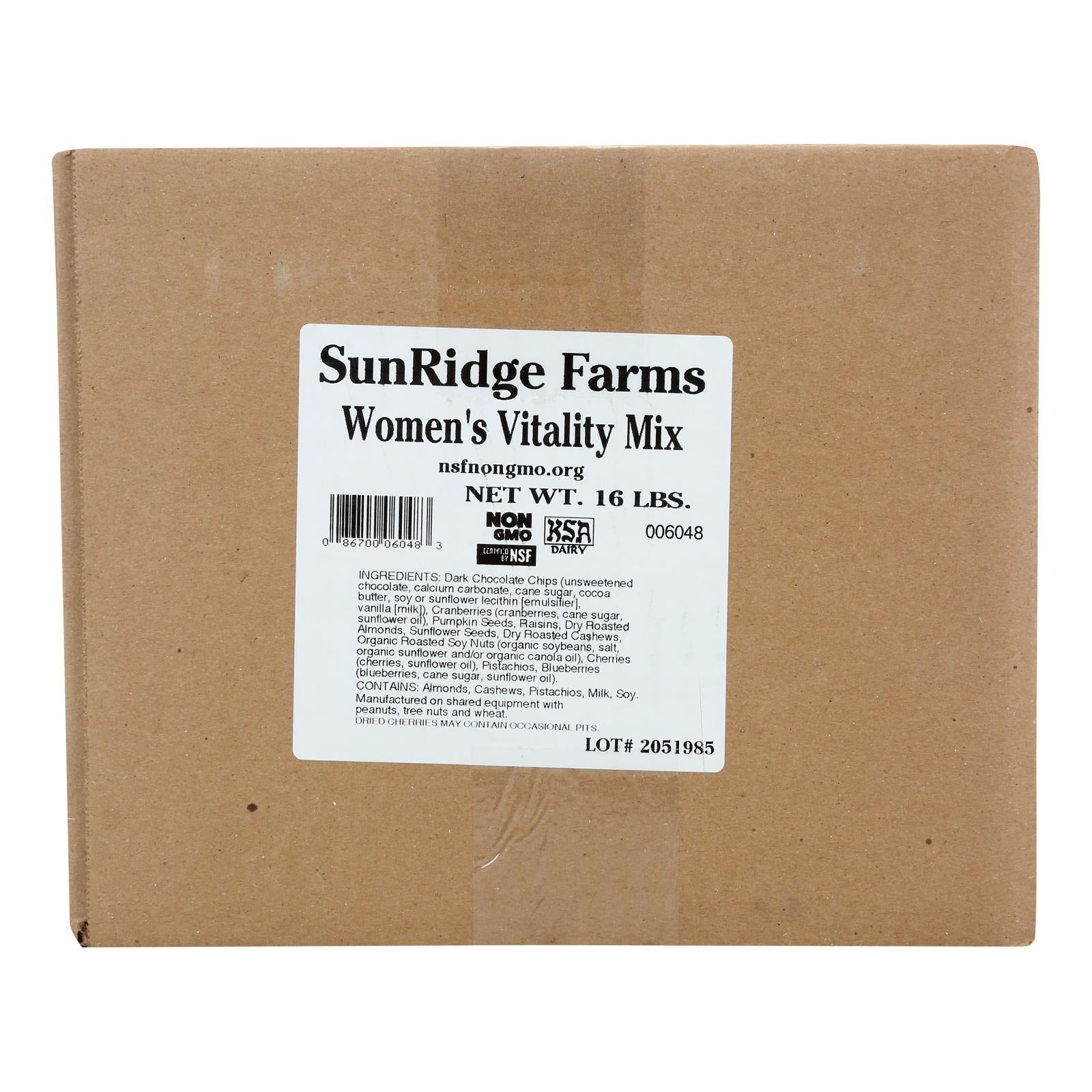 Sunridge Farms Women's Vitality Mix - Case of 16 lbs.