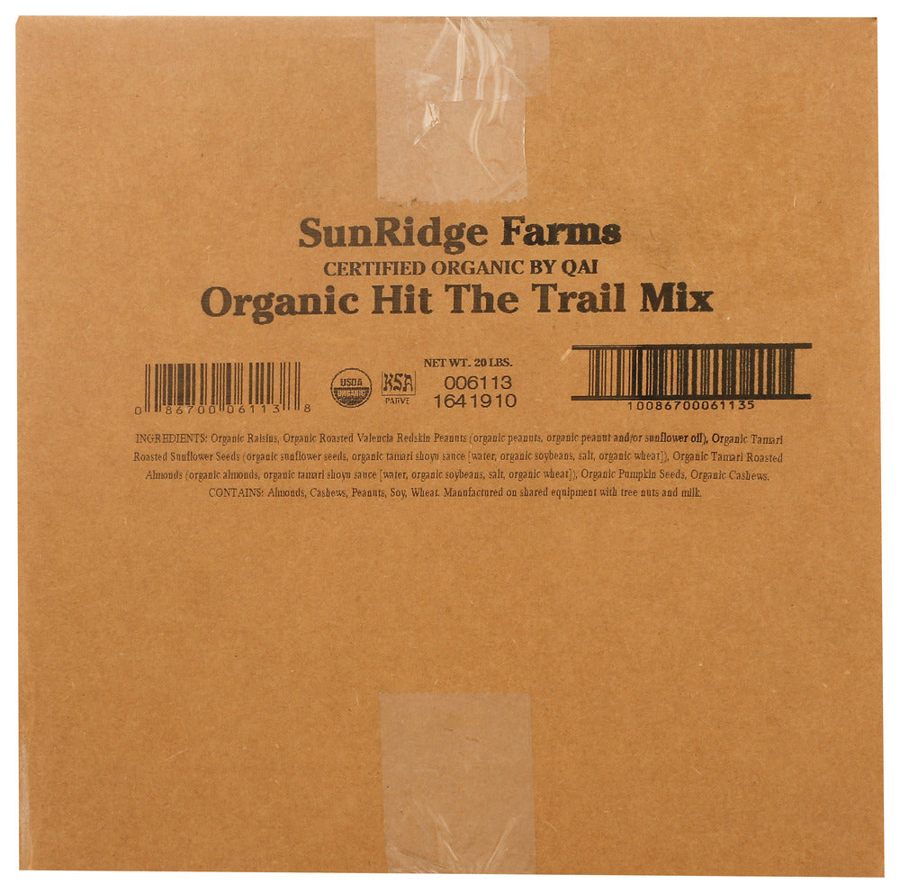 Sunridge Farms Organic Trail Mix - 20 lb
