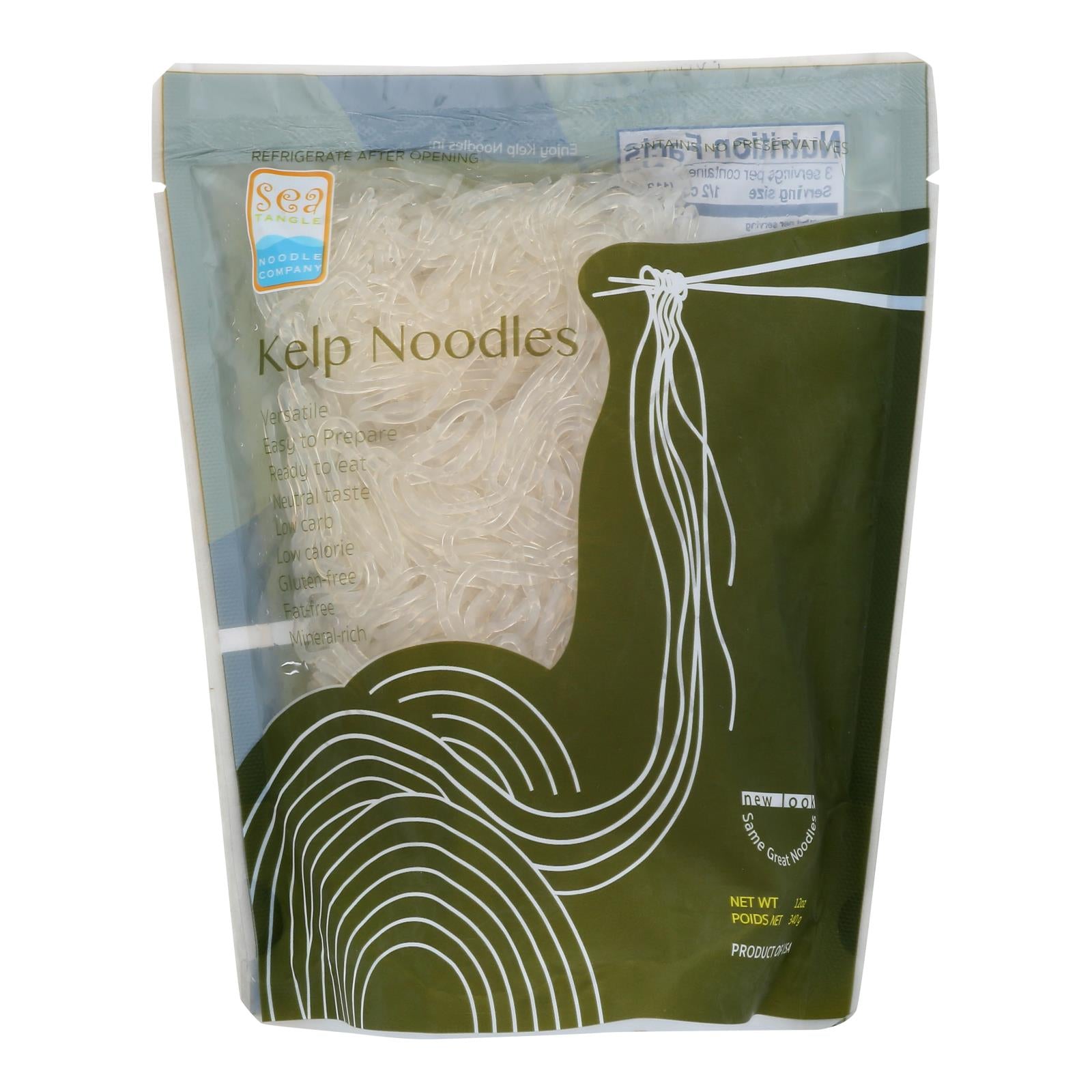 Sea Tangle Noodle Company Kelp Noodles  - Case Of 12 - 12 Oz
