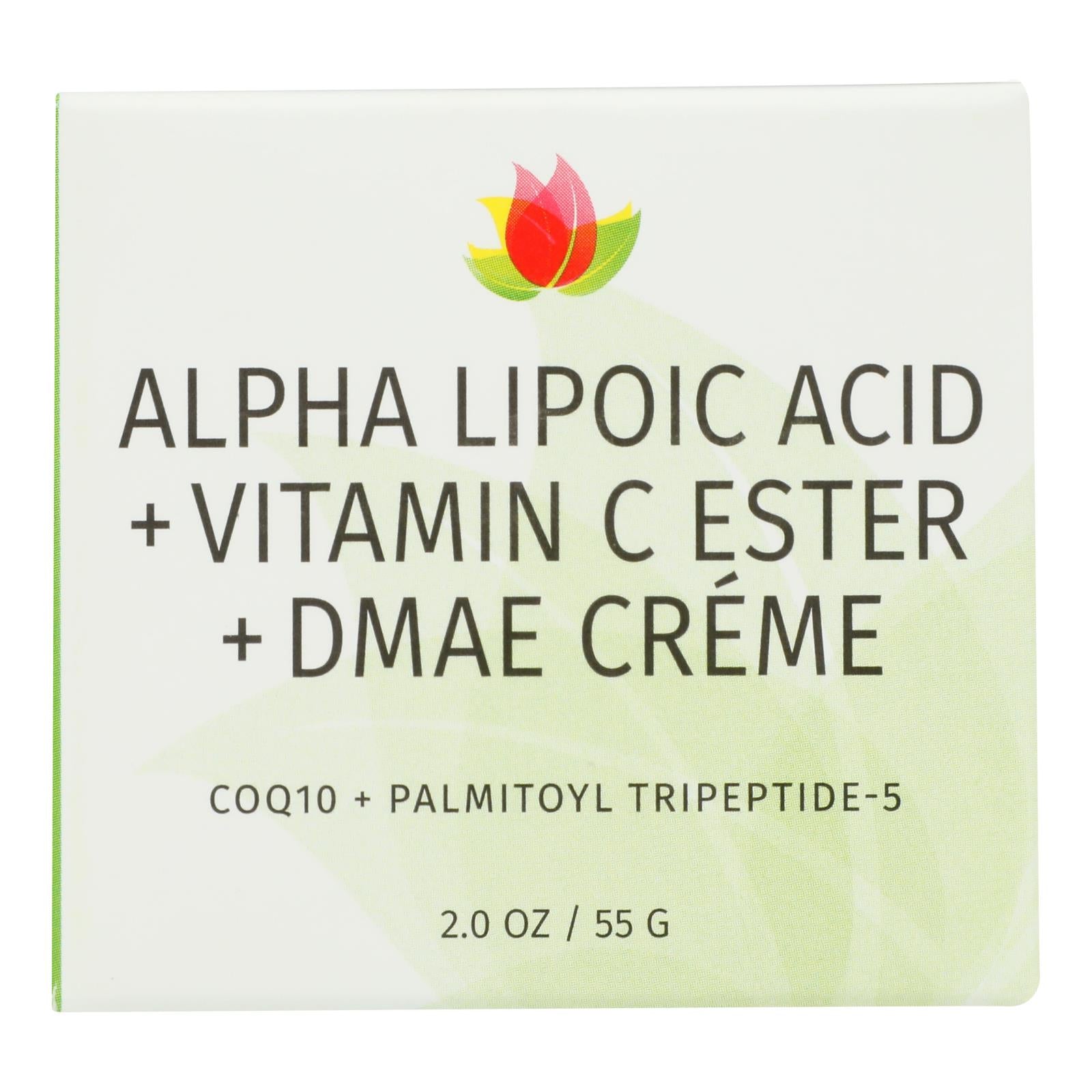 Reviva Labs - Alpha Lipoic Acid Vitamin C Ester And Dmae Cream - 2 Oz