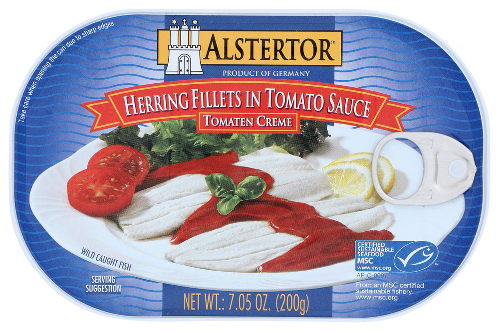 Alstertor Herring Fillets in Tomato Sauce - Case of 18 - 7.05 oz