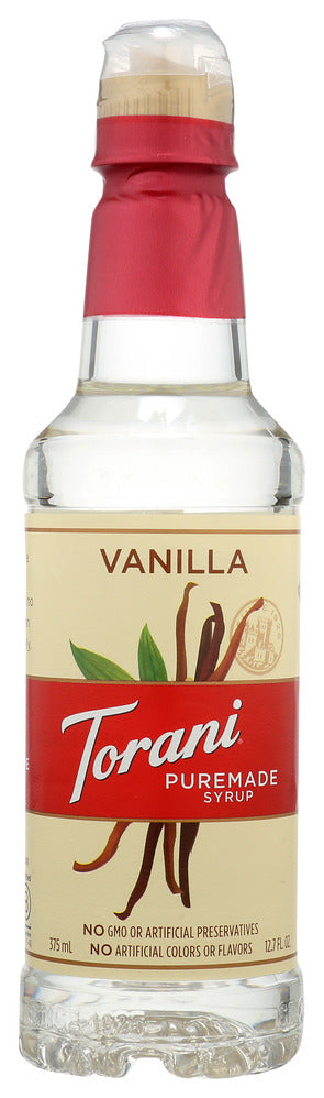Torani Vanilla Puremade Syrup - Case of 4 - 12.7 oz