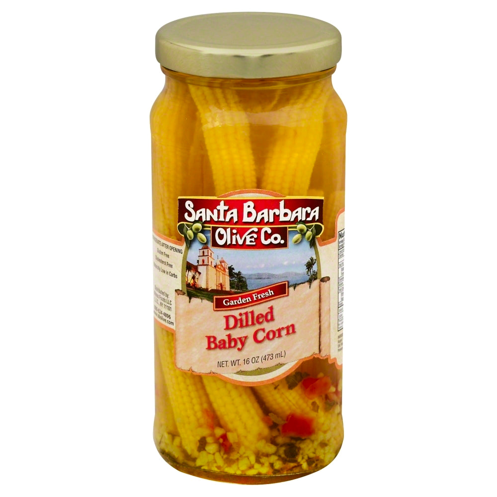 Santa Barbara Dilled Baby Corn - Case of 6 - 16 oz