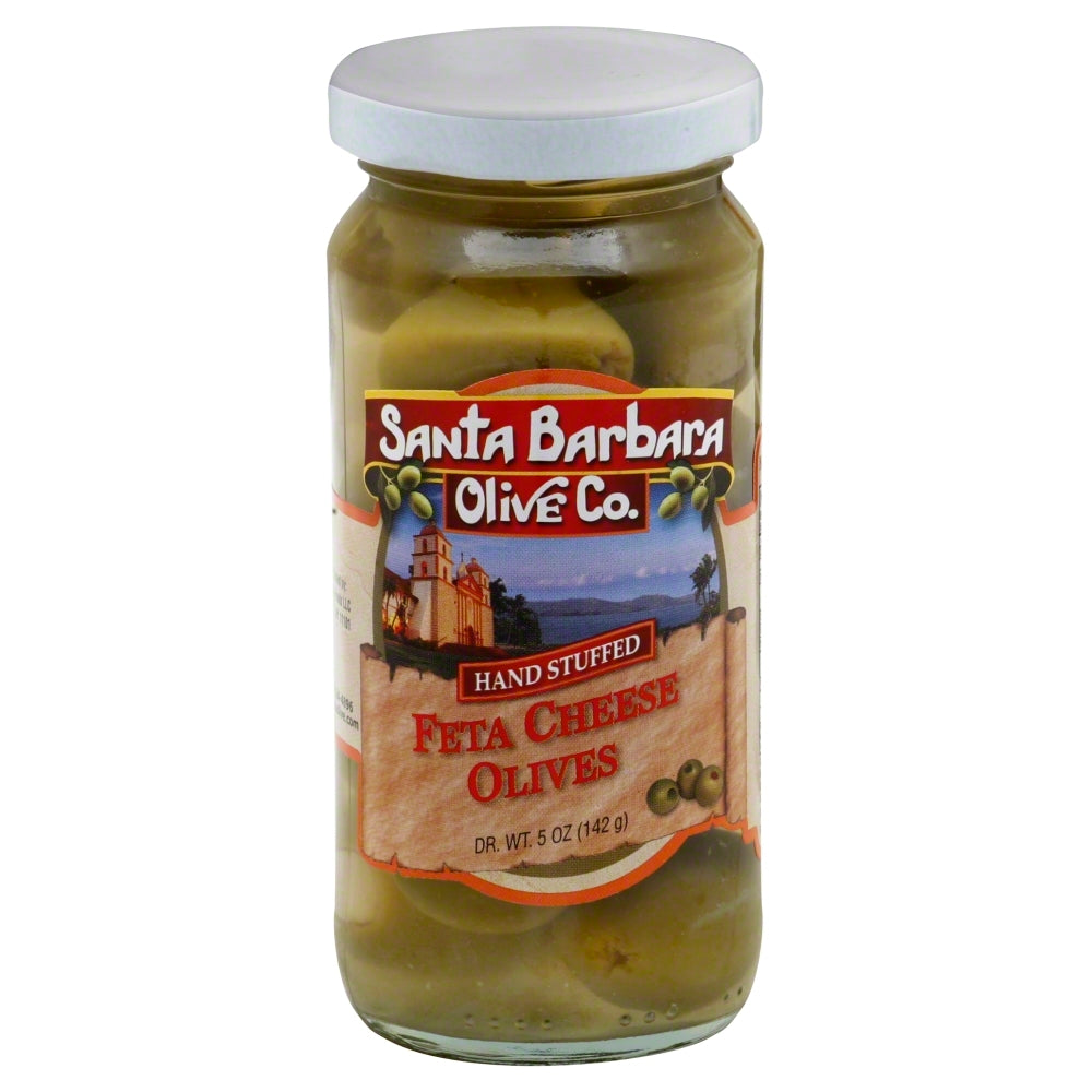 Santa Barbara Feta Cheese Olives - Case of 6 - 5 oz.