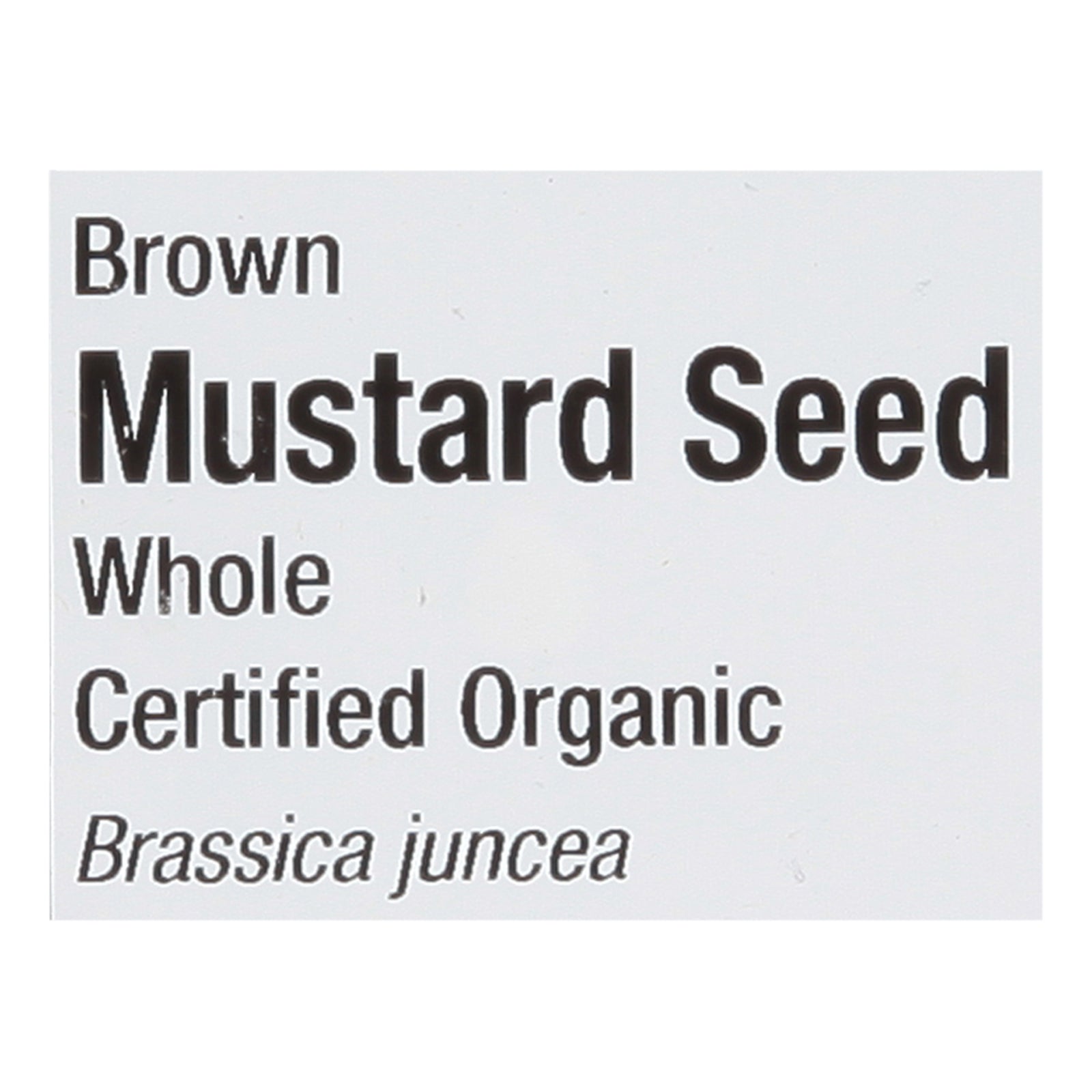 Frontier Herb Mustard Seed Organic Brown Whole - Single Bulk Item - 1LB