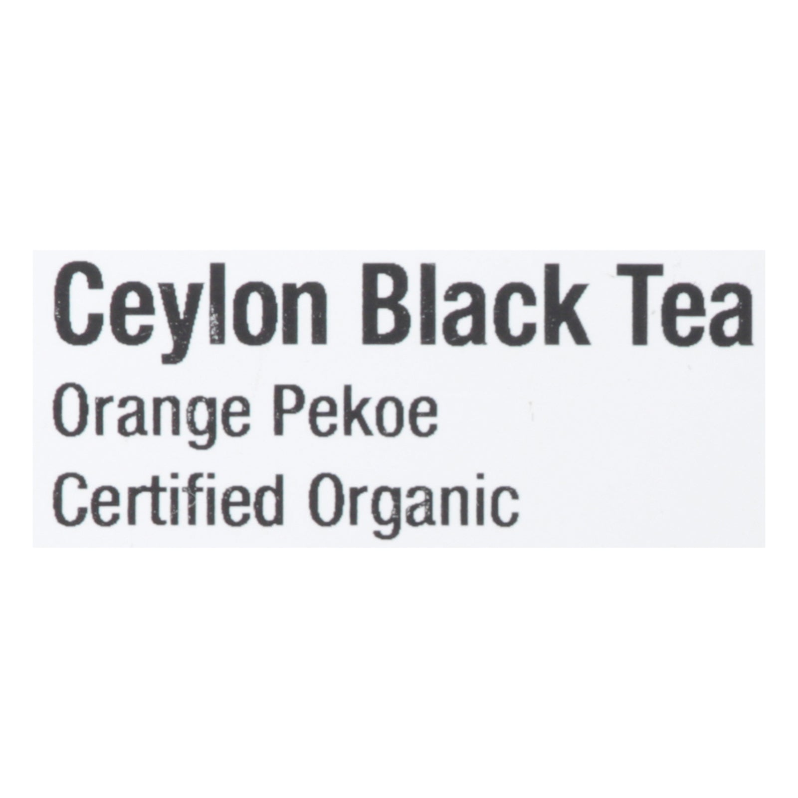 Frontier Herb 100% Organic Fair Trade Ceylon Tea - Single Bulk Item - 1lb