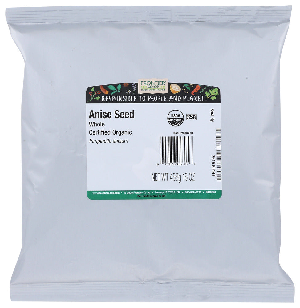 Frontier Herb Seed Anise Whole Organic - 16 oz