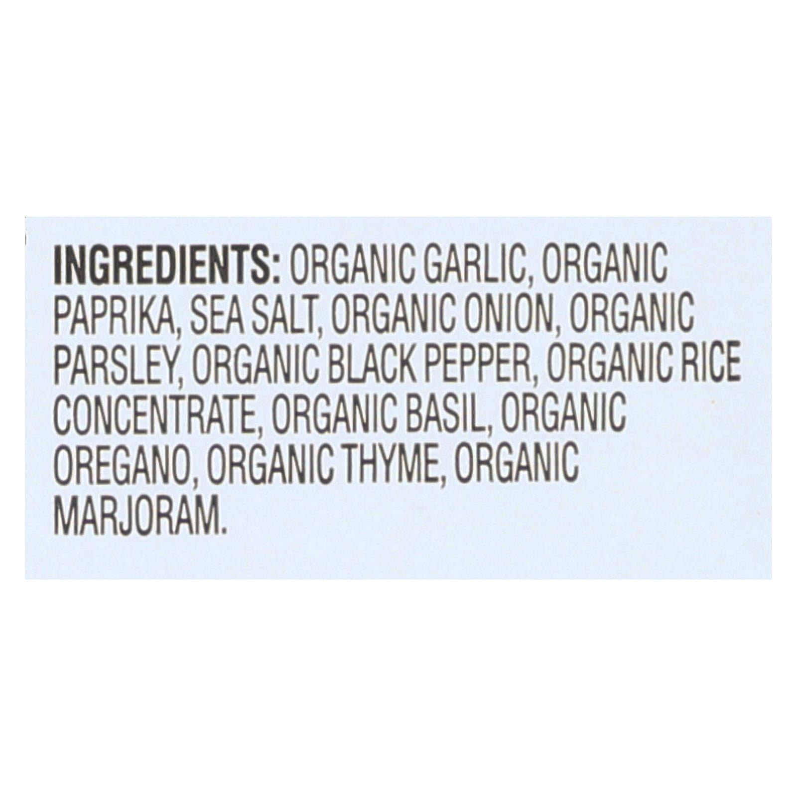 Simply Organic Vegetable Seasoning Mix - Organic - Garlic And Herb - .71 Oz - Case Of 12
