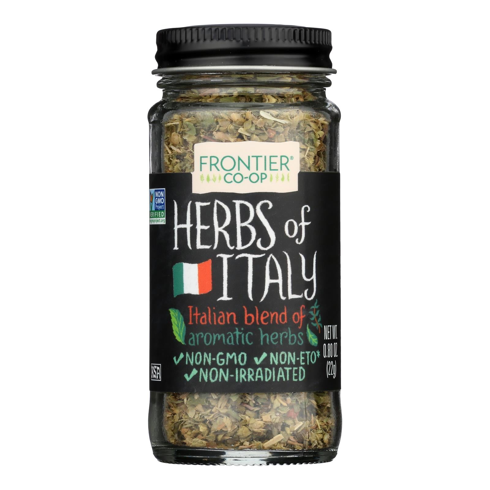 Frontier Herb International Seasoning - Herbs Of Italy - Salt Free - .80 Oz