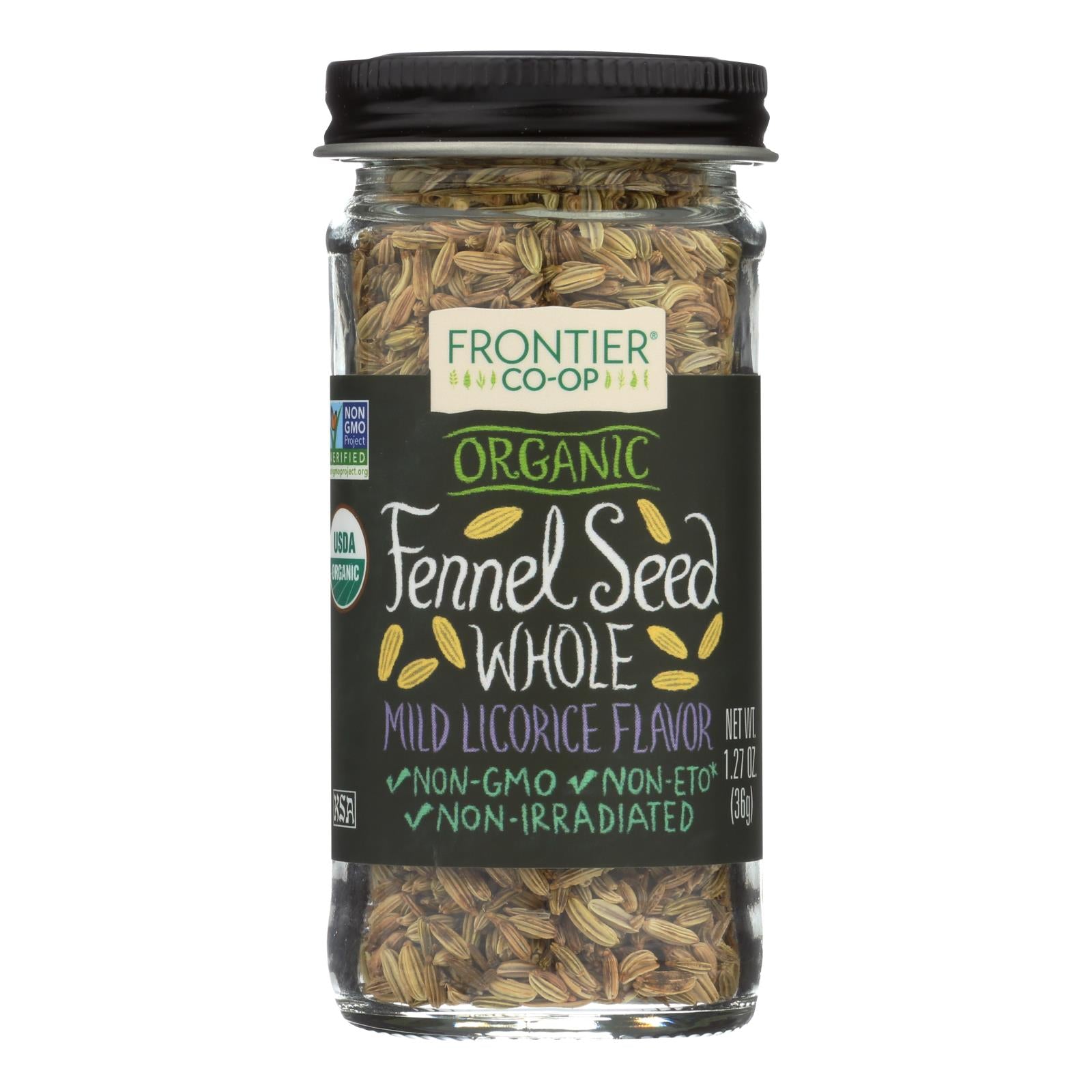 Frontier Herb Fennel Seed - Organic - Whole - 1.28 oz