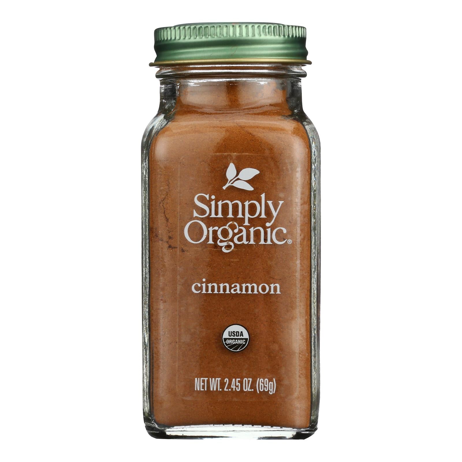 Simply Organic Cinnamon - Case Of 6 - 2.45 Oz.