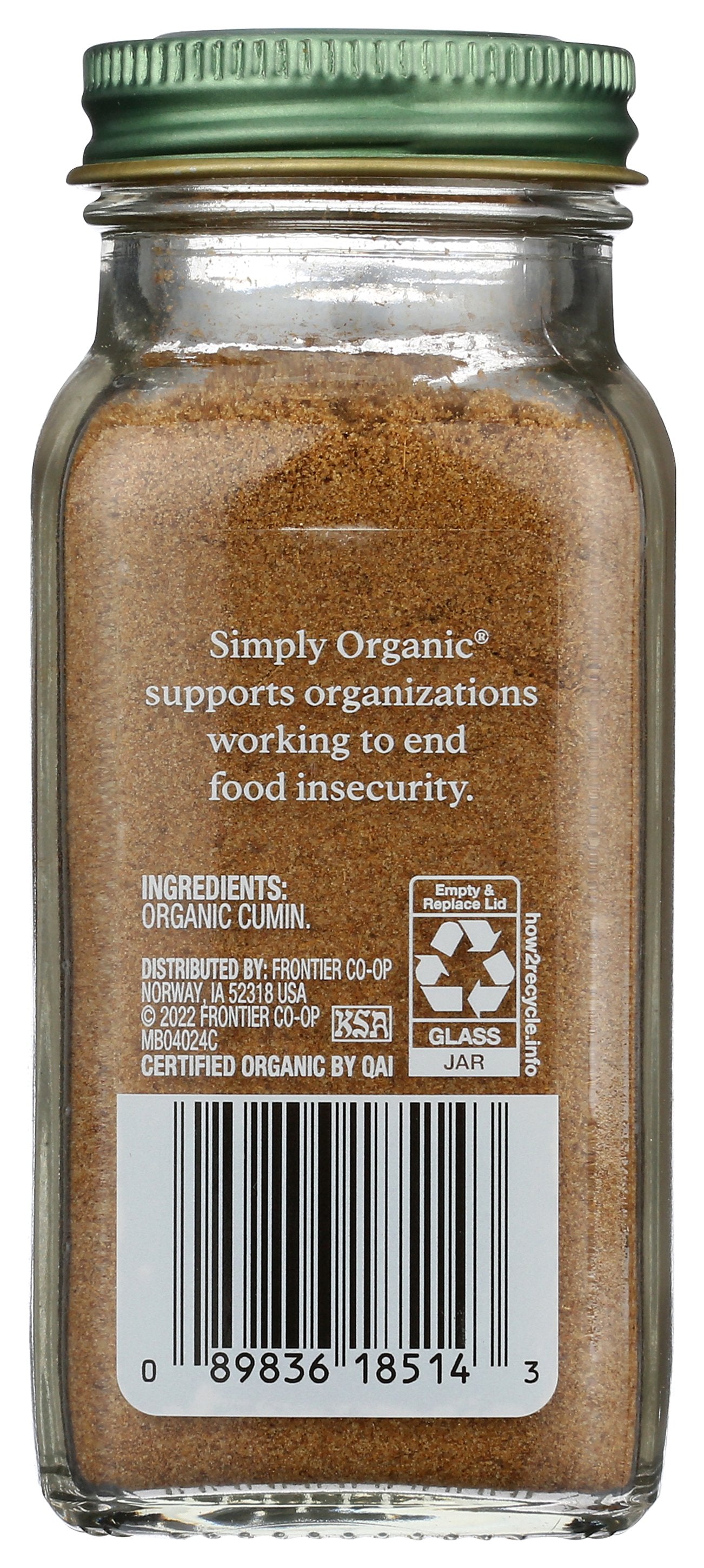 SIMPLY ORGANIC SSNNG CUMIN ORG BTTL