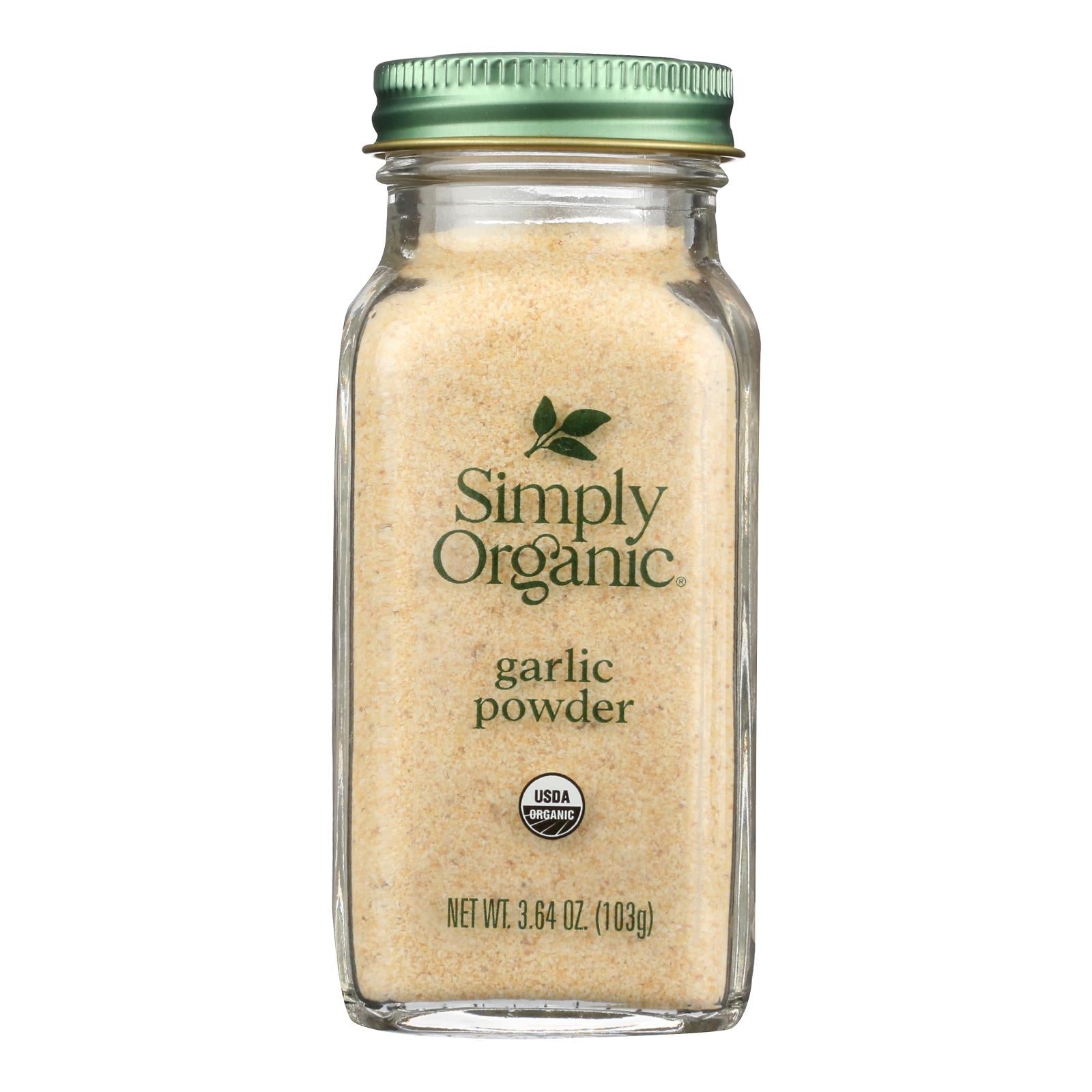 Simply Organic Garlic Powder - Case Of 6 - 3.64 Oz.