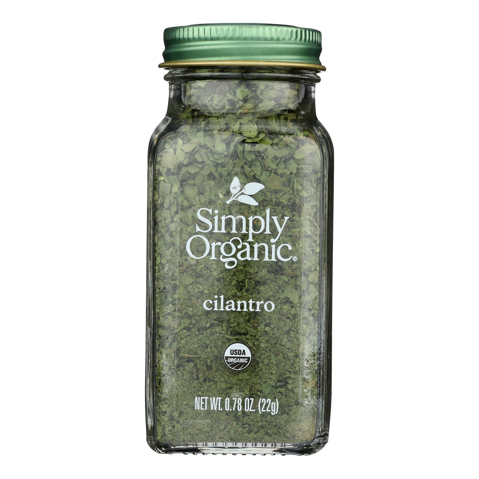 Simply Organic Cilantro - Case of 6 - 0.78 oz.