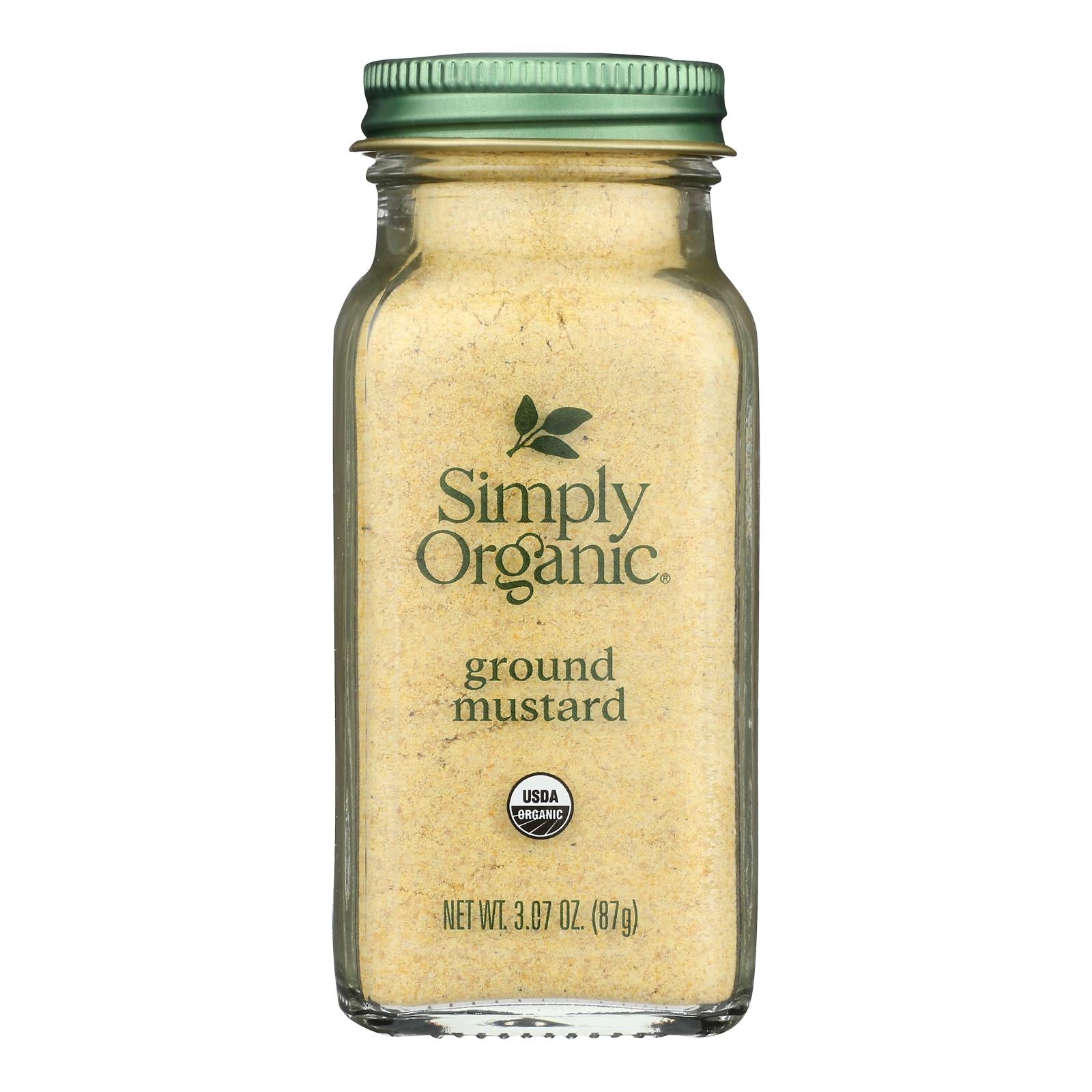 Simply Organic - Mustard Seed Ground Organic - Case of 6 - 3.07 Ounces