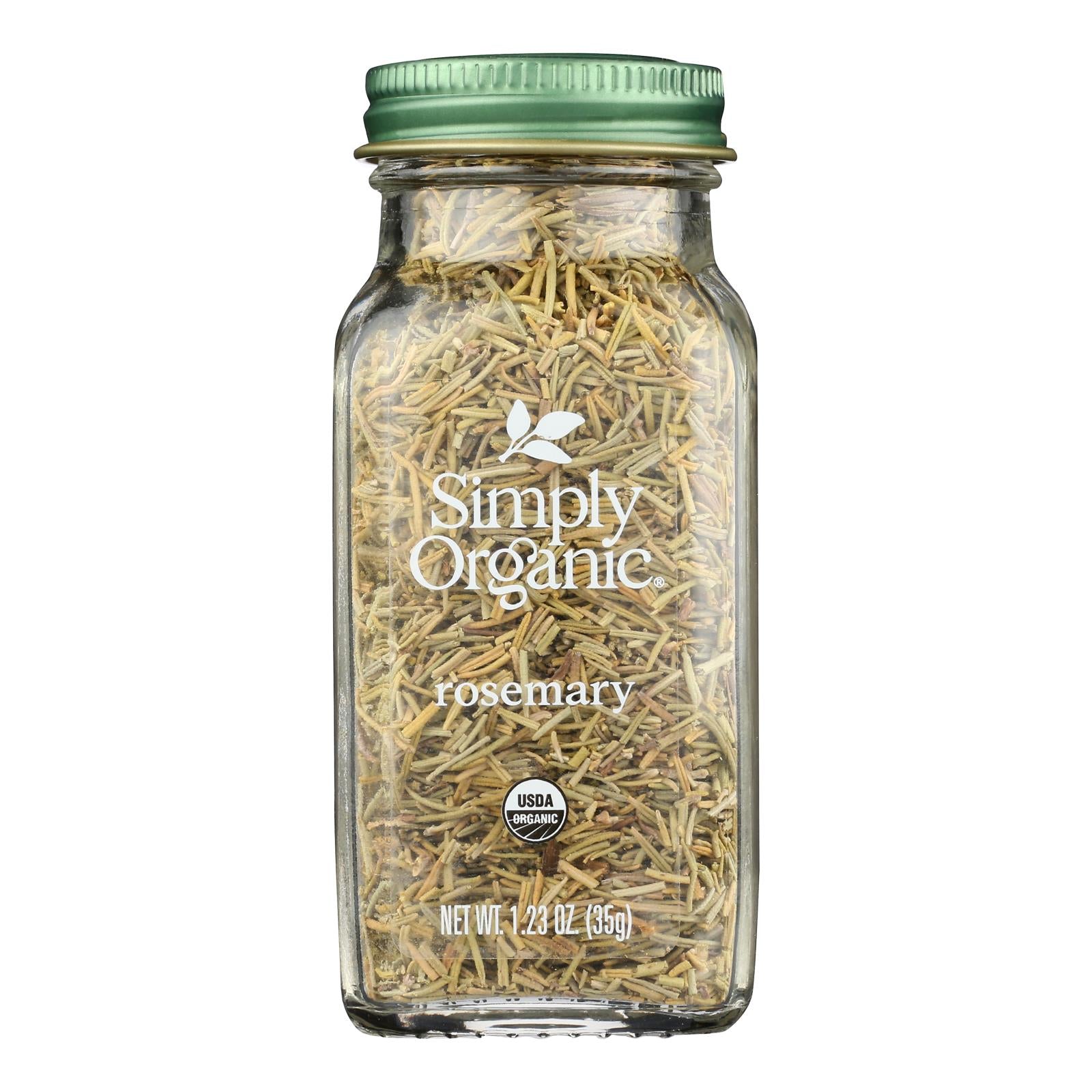 Simply Organic - Rosemary Leaves Organic - Case of 6 - 1.23 Ounces