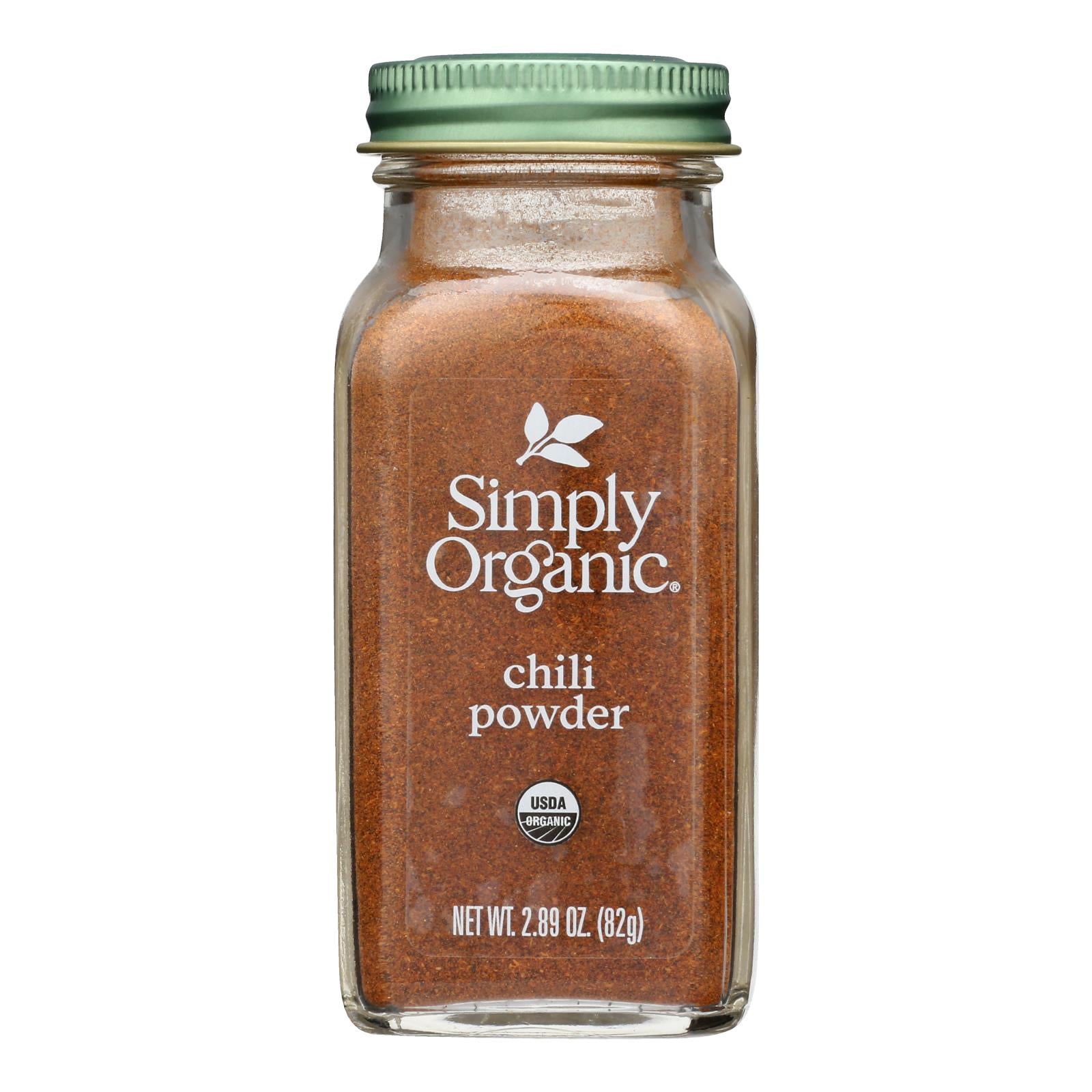 Simply Organic - Chili Powder Organic - Case of 6 - 2.89 Ounces