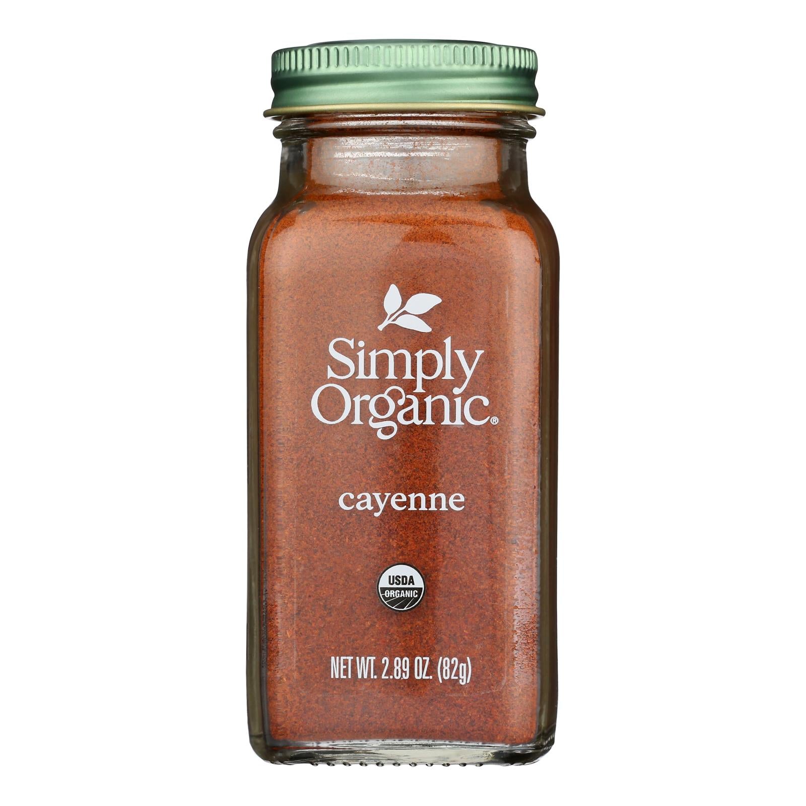 Simply Organic - Cayenne Pepper Organic - Case of 6 - 2.89 ounces