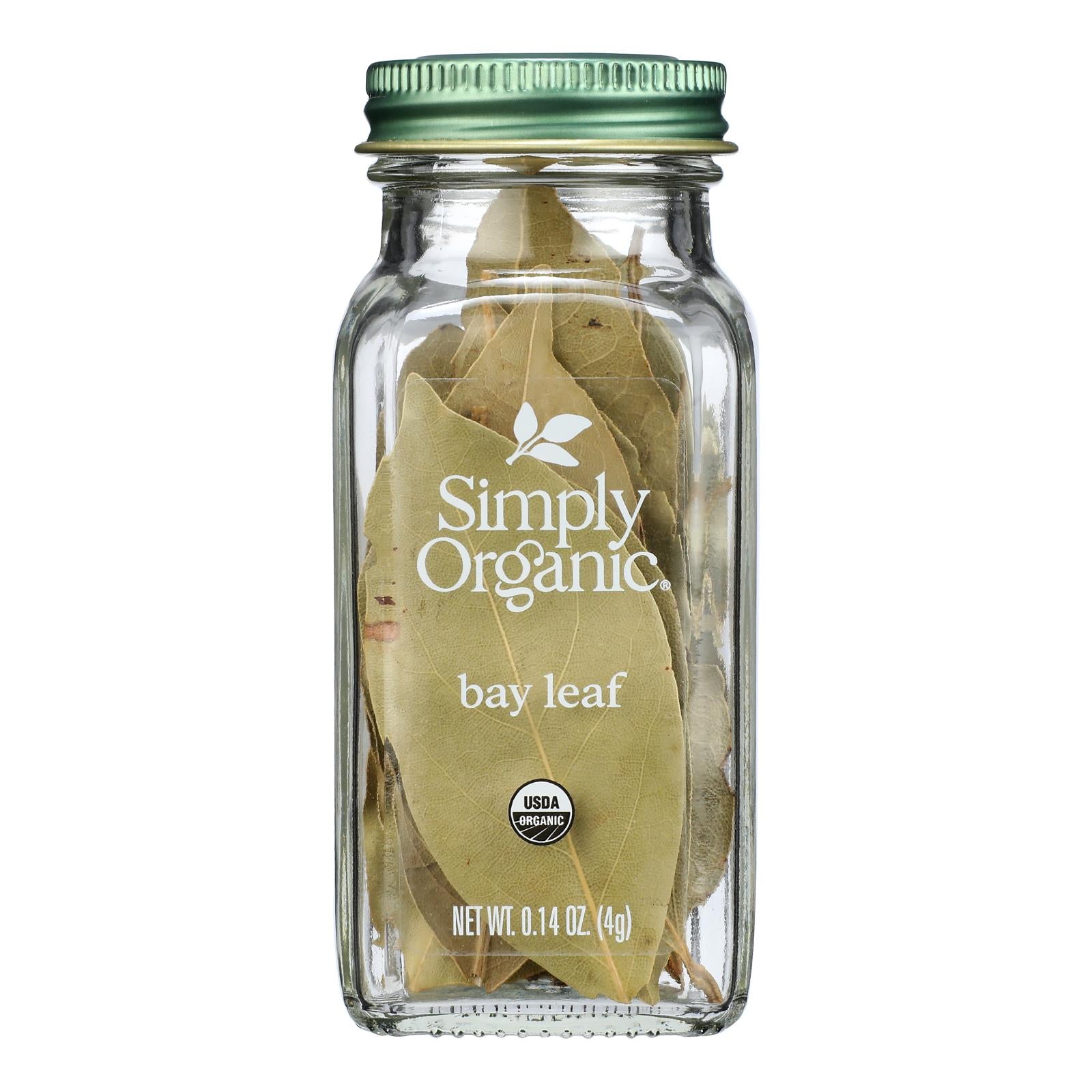 Simply Organic - Bay Leaf Organic - Case of 6 - 0.14 Ounces