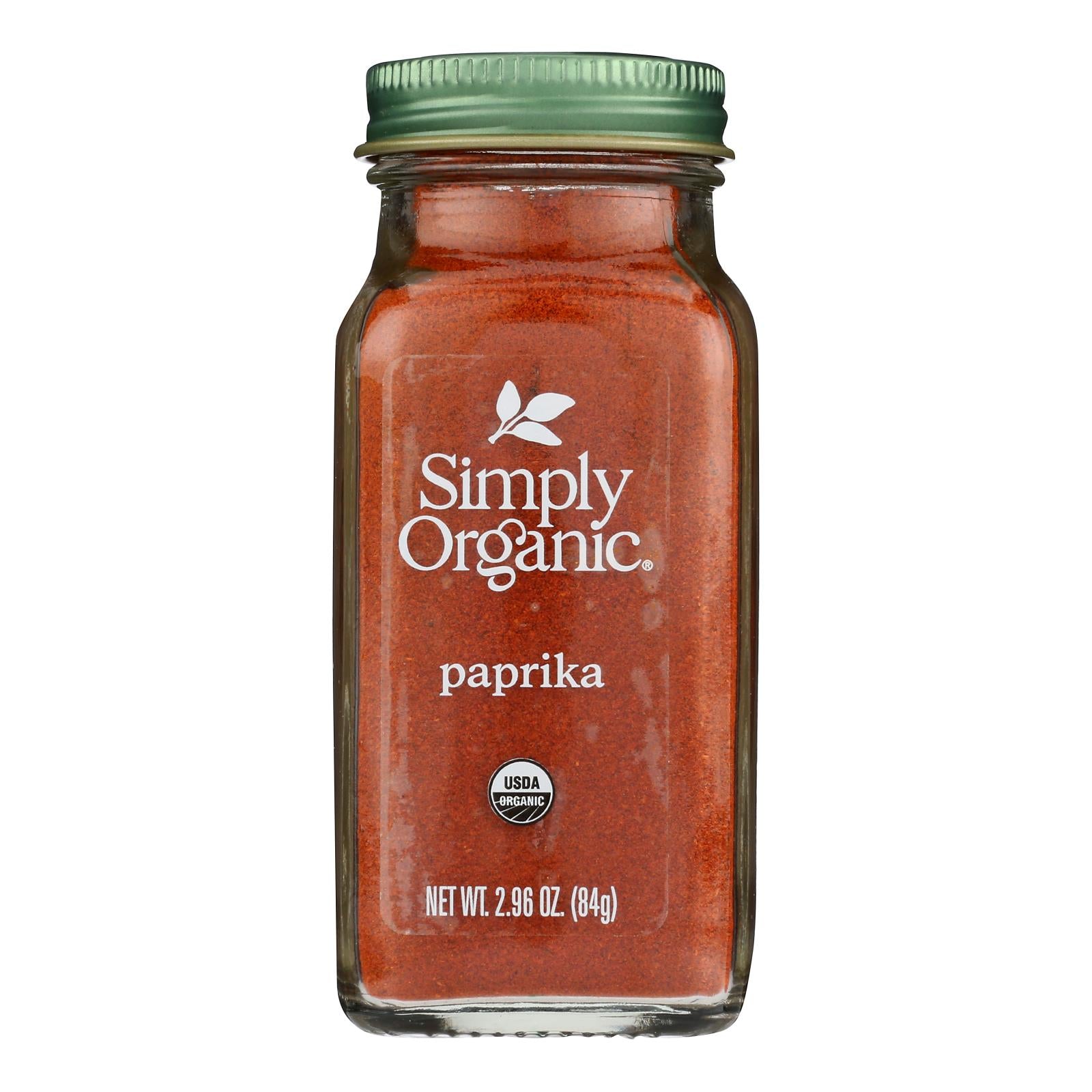 Simply Organic - Paprika Organic Ground - Case of 6 - 2.96 ounces