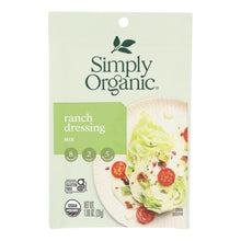 Load image into Gallery viewer, Simply Organic Ranch Salad Dressing Mix - Case Of 12 - 1 Oz.