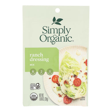 Simply Organic Ranch Salad Dressing Mix - Case Of 12 - 1 Oz.