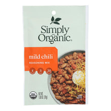 Load image into Gallery viewer, Simply Organic Seasoning Mx - Organic - Mild Chili - Case Of 12 - 1 Oz